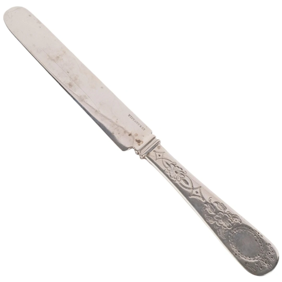TIFFANY & CO - A sterling silver butter knife, L20cm, 64.8g