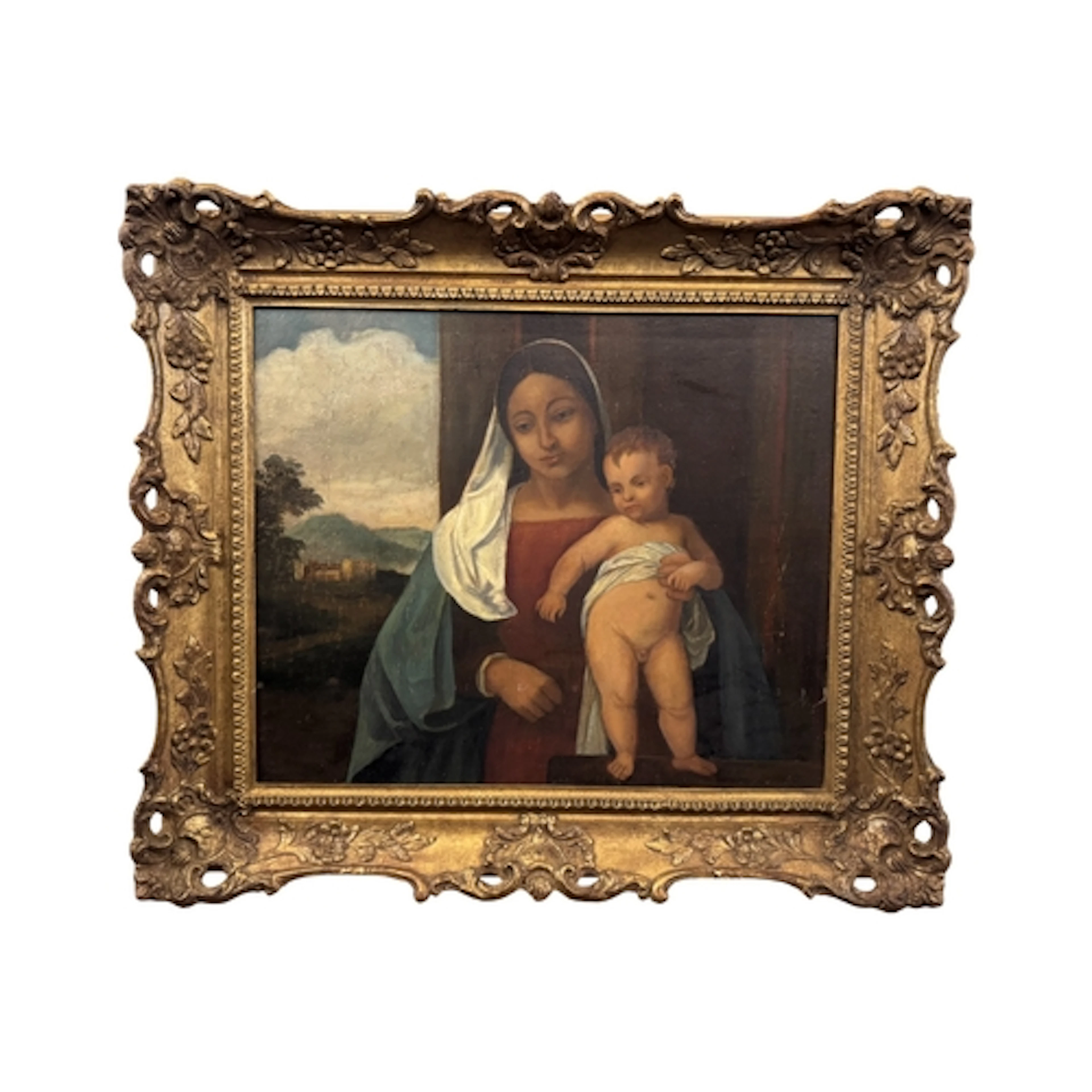 After Titian (Tiziano Vecellio, 1485-1576) - Madonna and Chi...