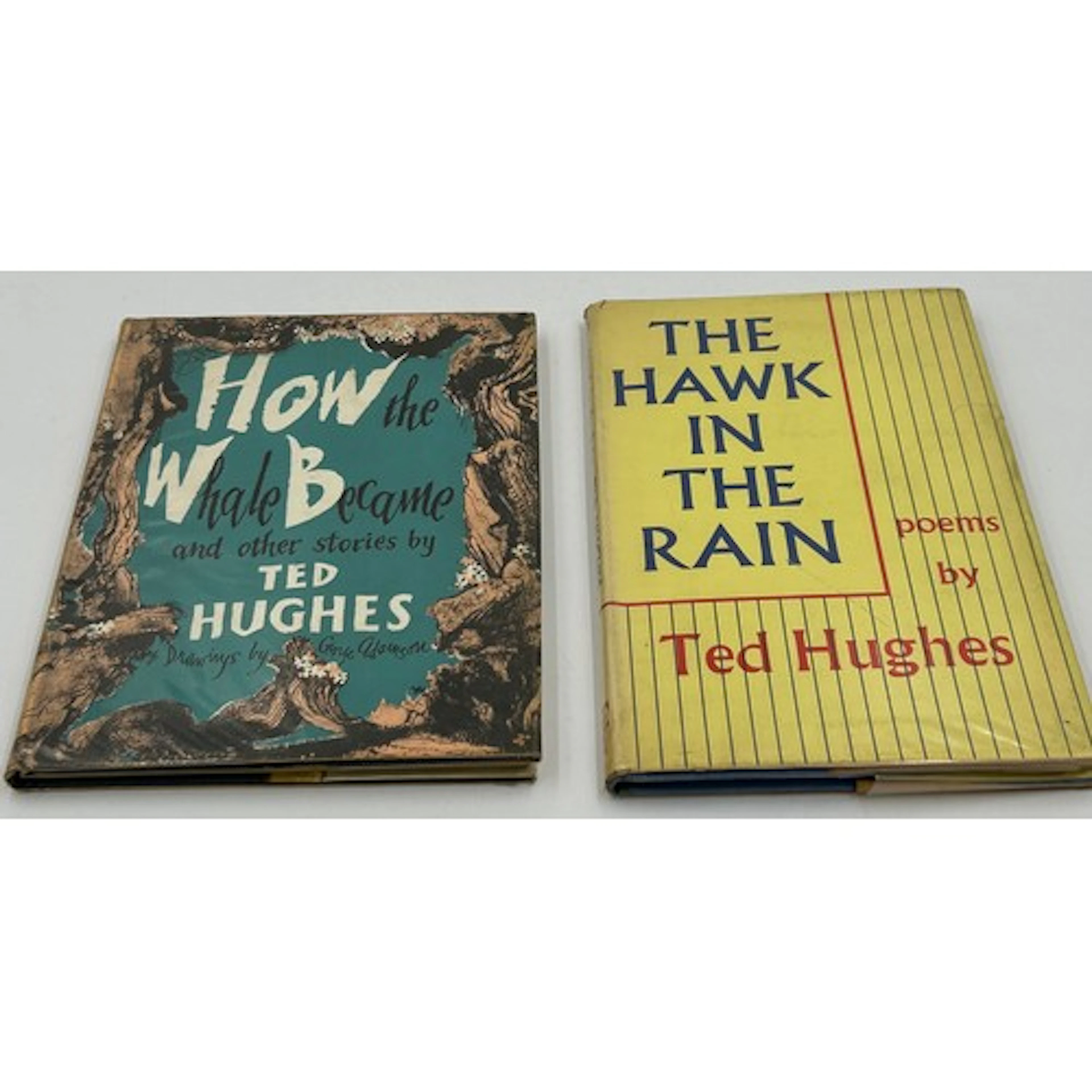 Hughes, Ted. Two first edition hardcovers : How the Whale Be...