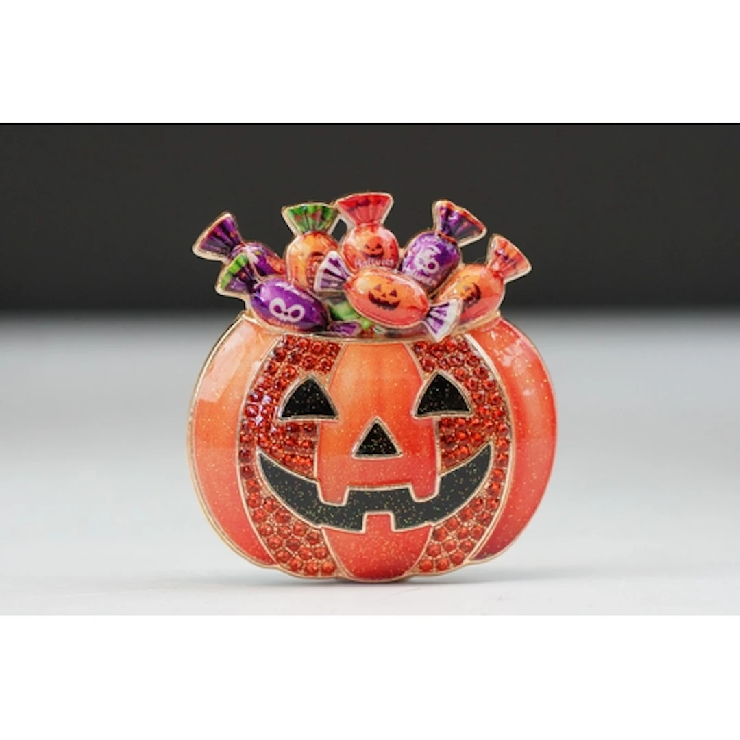 A contemporary gold tone Halloween brooch in the form of a P...