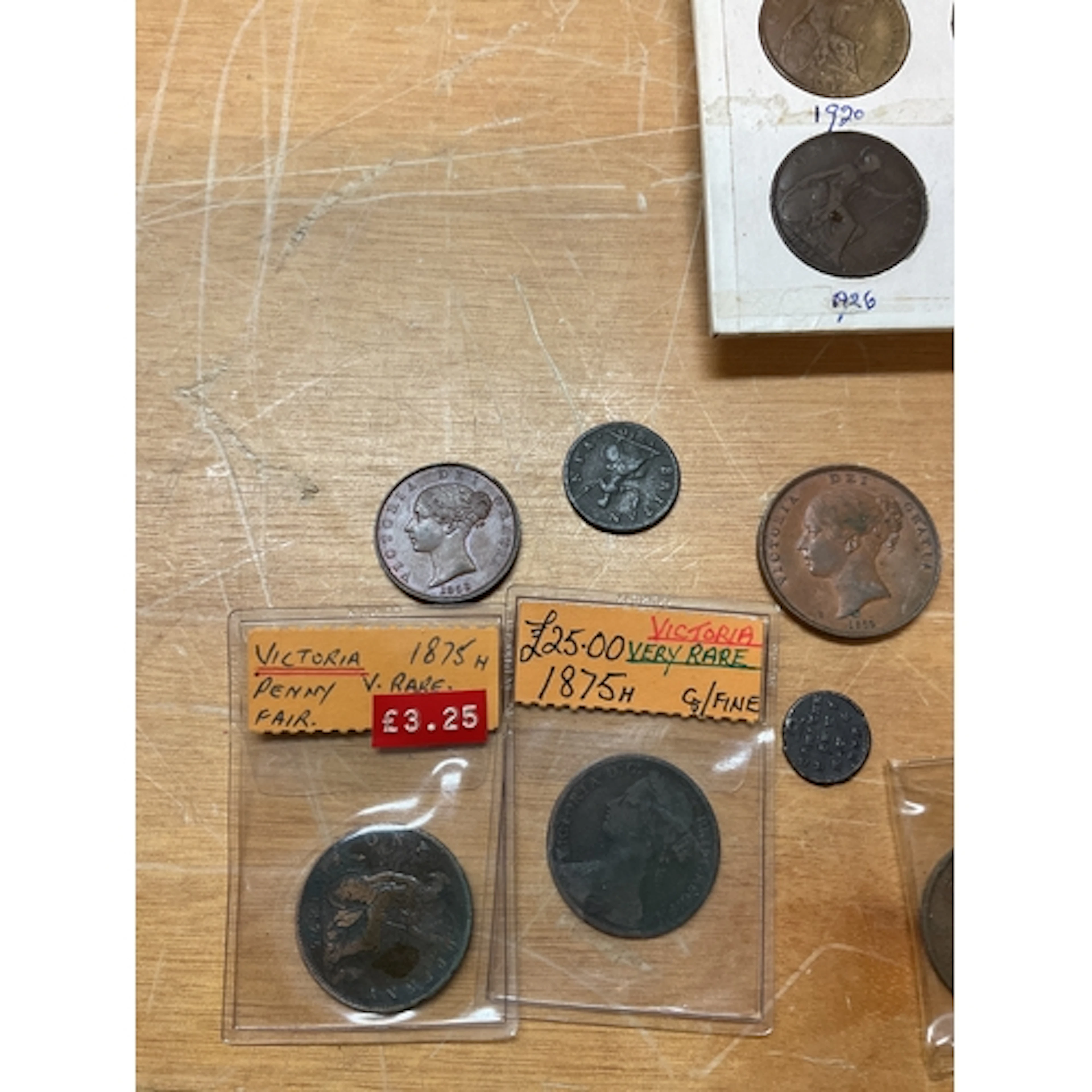 Rare pennies and later examples to inc 1855 penny, 1853 half...