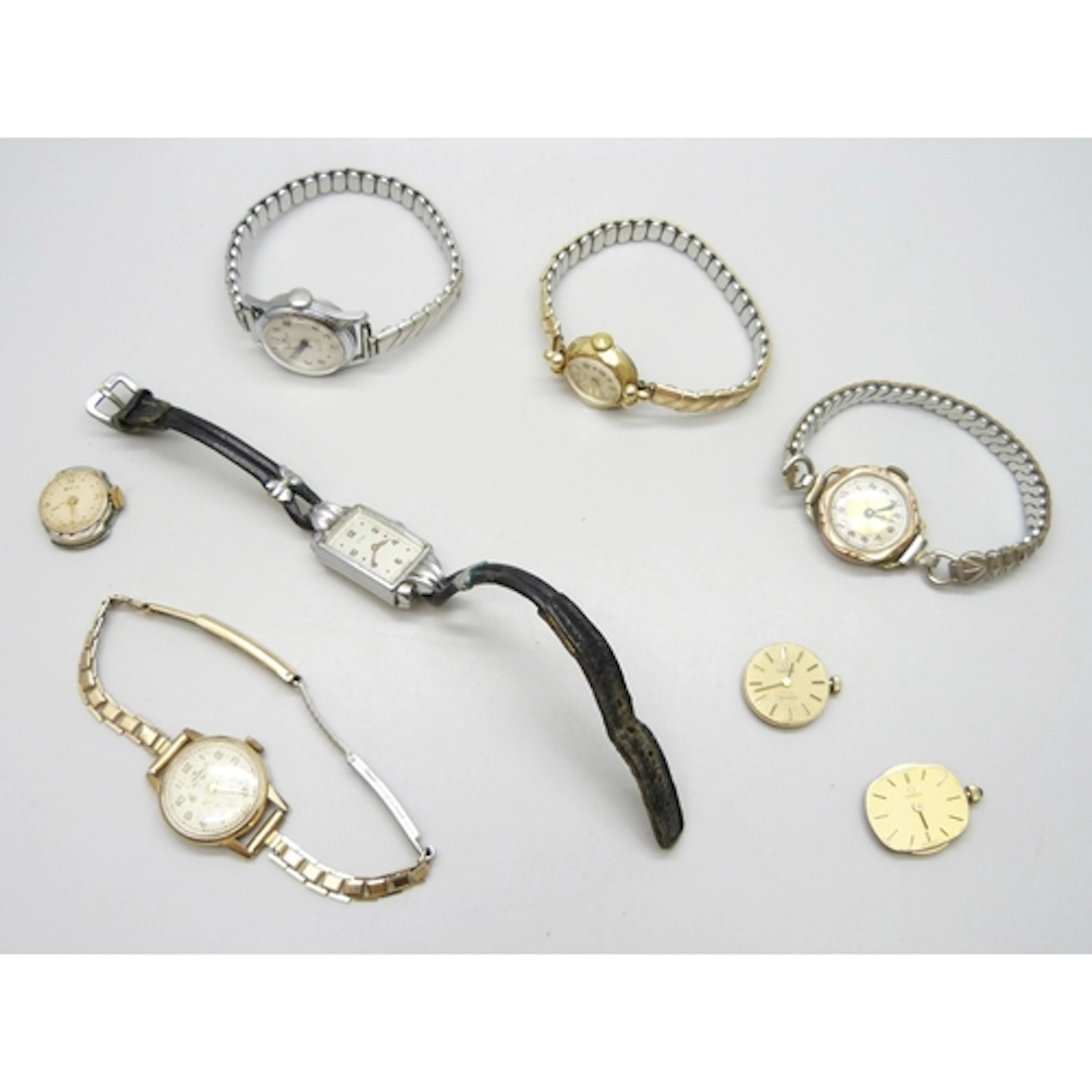 A collection of lady's mechanical wristwatches including Jaq...