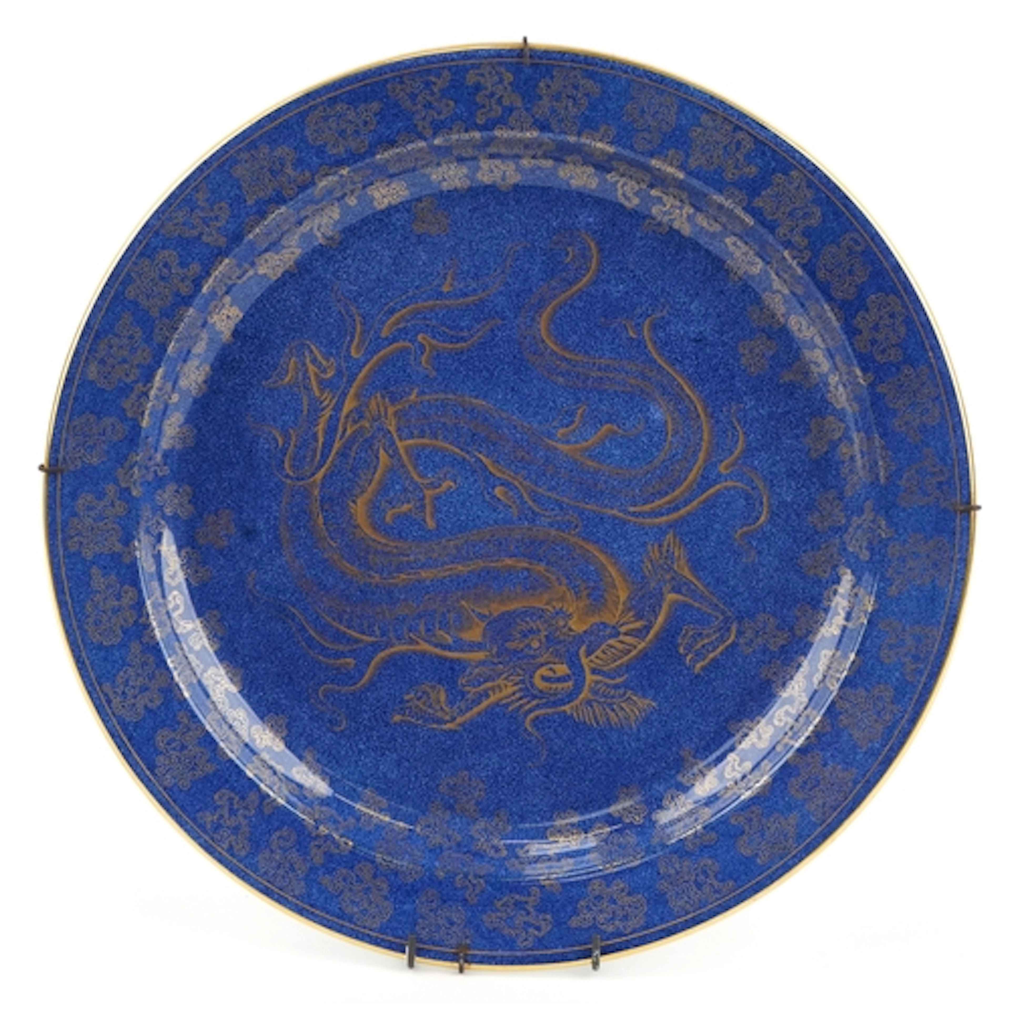 Wedgwood, early 20th century porcelain lustre charger gilded...