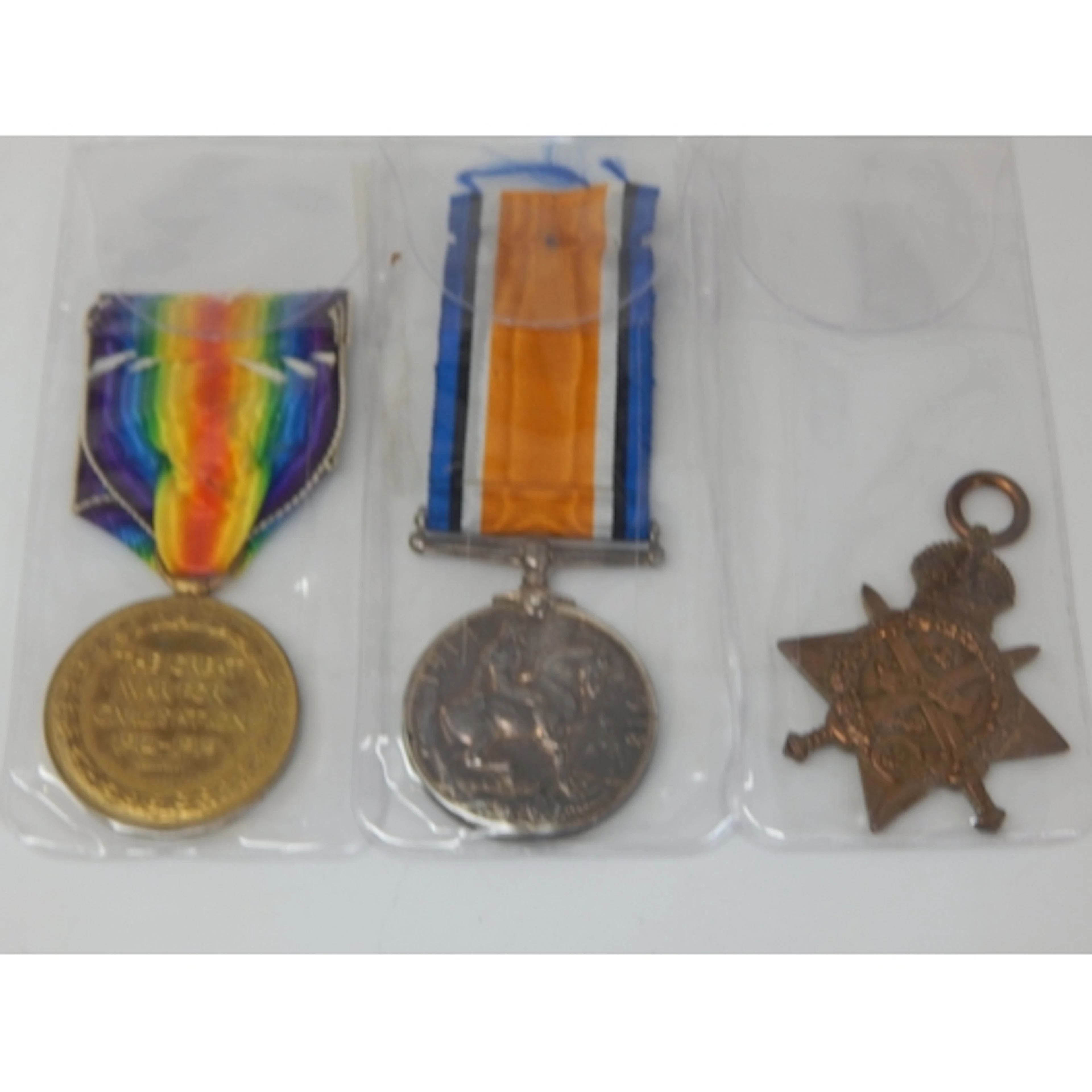 WWI 1914 Star Trio (Prisoner of War) Awarded & Named to "407...