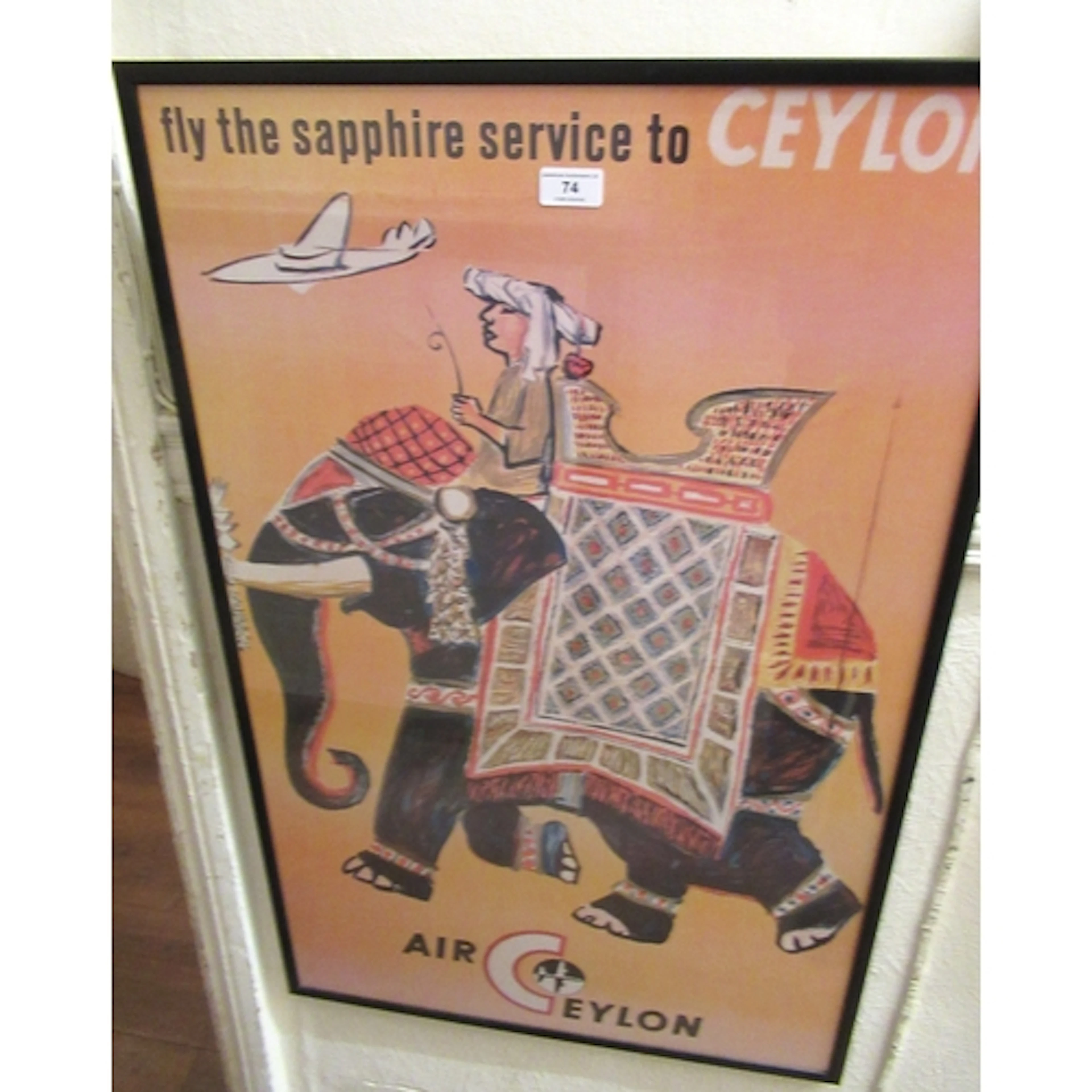 Air Ceylon framed poster print