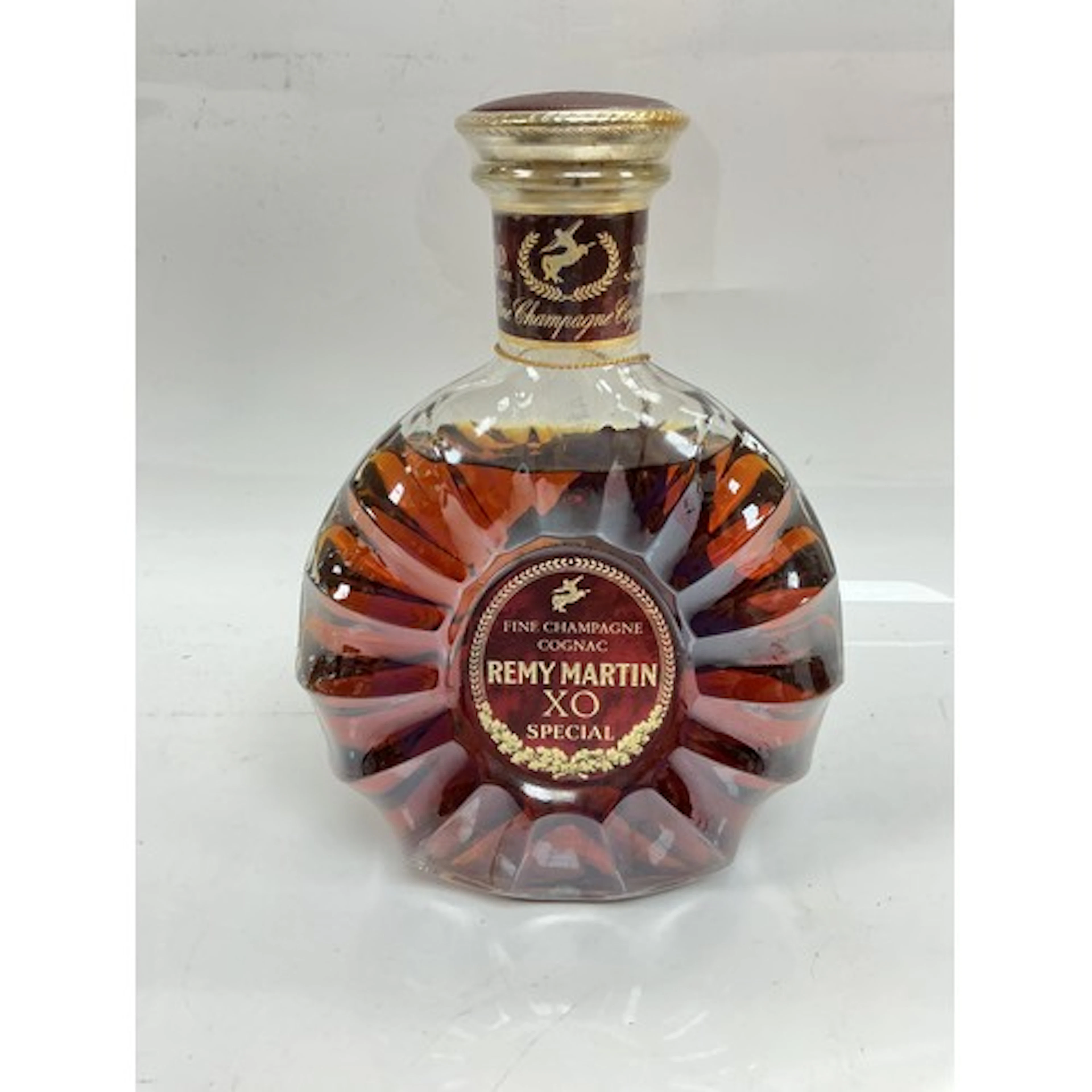 A bottle of Remy Martin XO Special cognac.