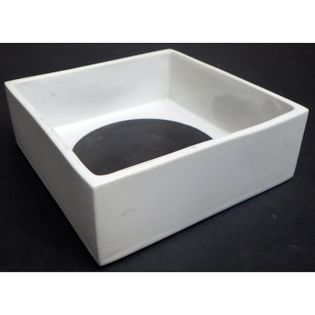 A Troika Square white dish, 12cm sq