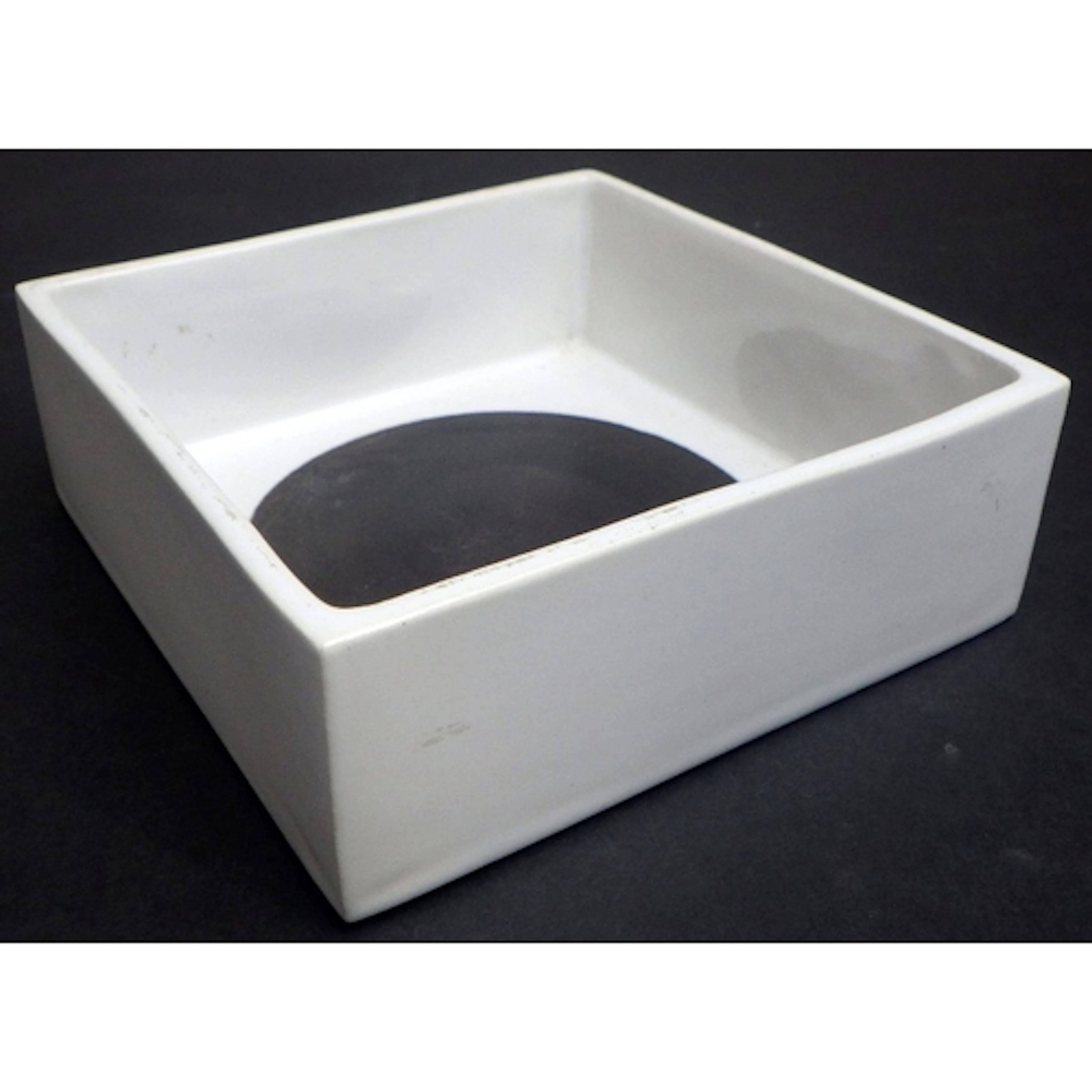 A Troika Square white dish, 12cm sq