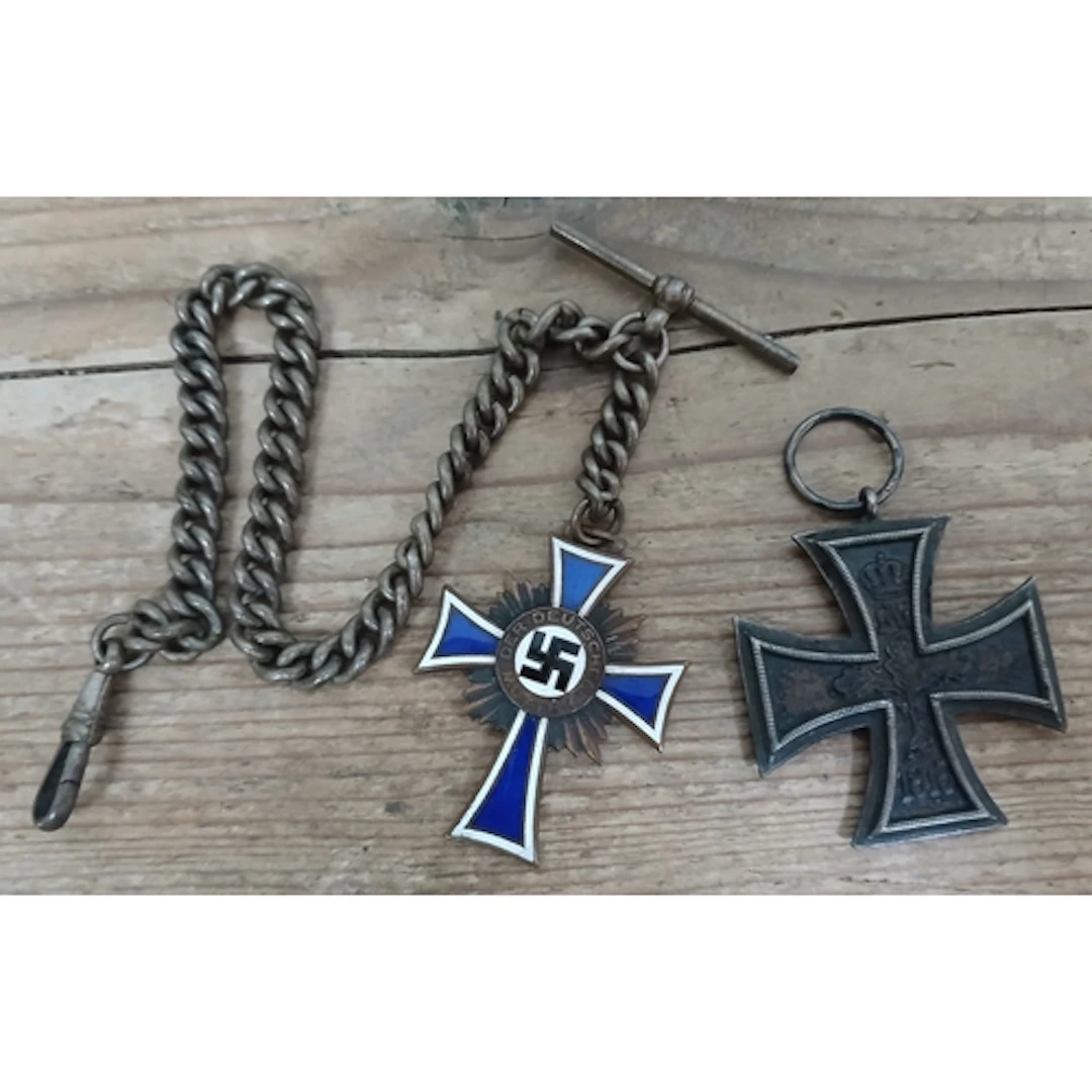 A German 2nd class iron cross and Honour to the German Mothe...