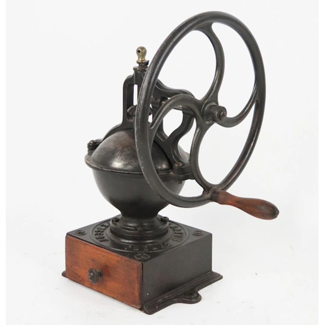 A late 19th century French Peugeot No. 3A steel coffee grind...