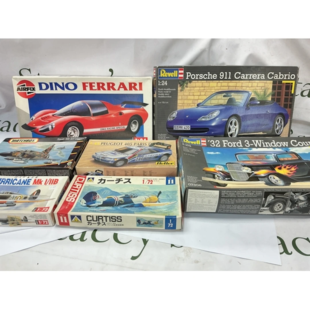 A Collection Of Boxed Model Kits Including Heller, Matchbox,...