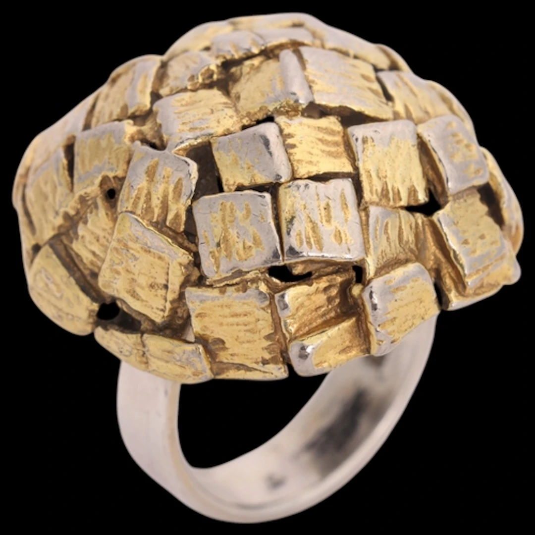 UHLIGS GULD & SOLVE - a large Danish modernist sterling silv...