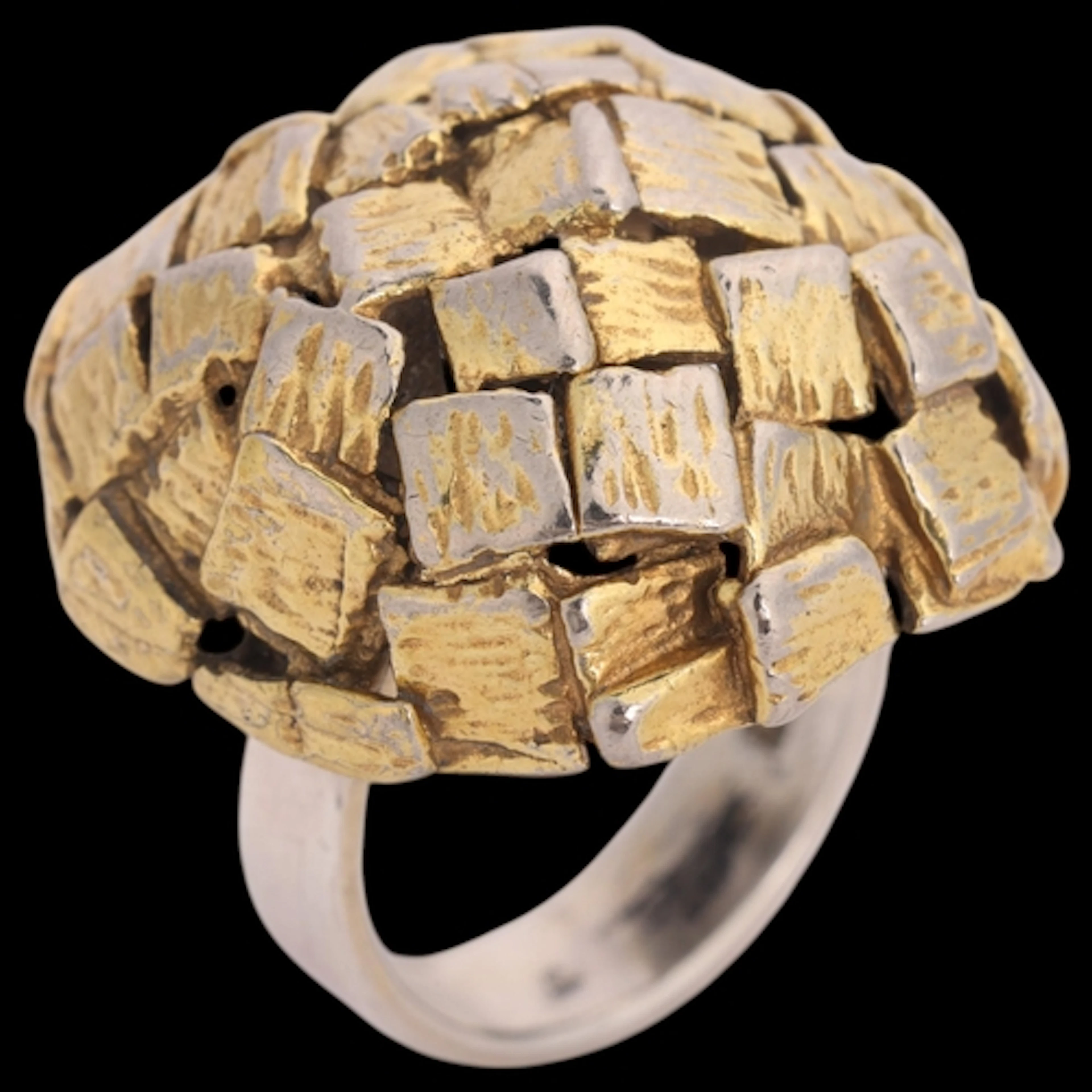 UHLIGS GULD & SOLVE - a large Danish modernist sterling silv...