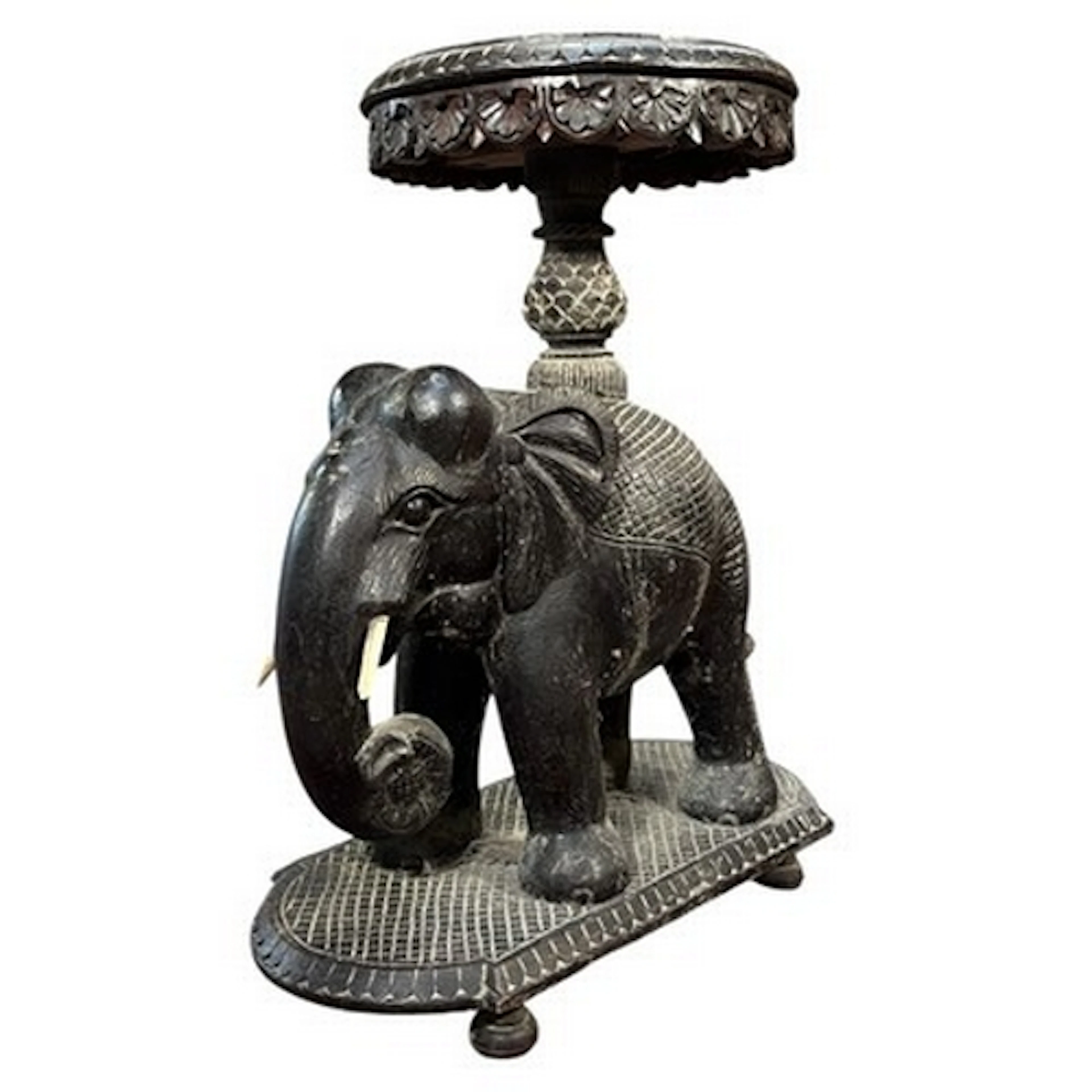 A 19th century Anglo Indian hardwood occasional table with c...