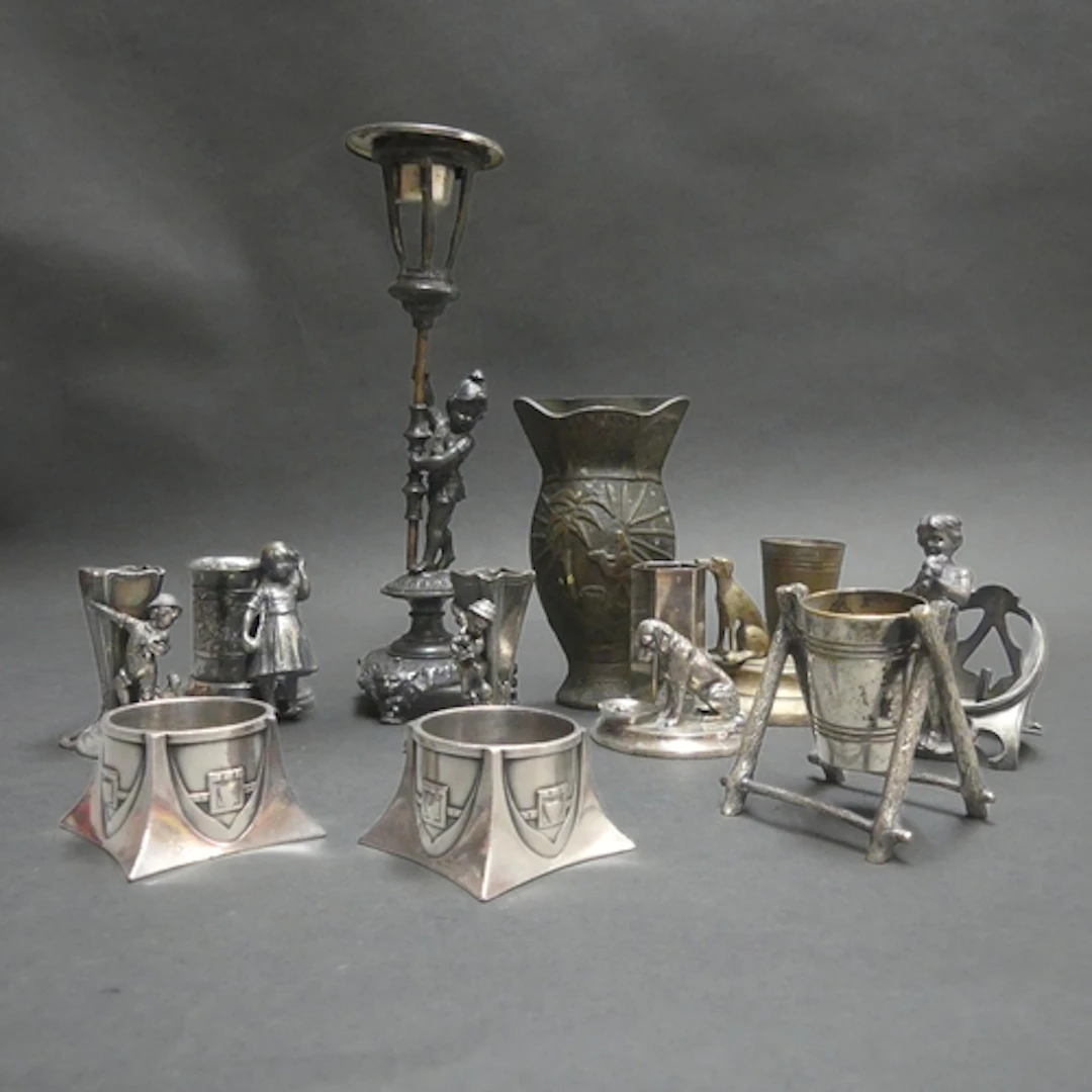WMF - A collection of Art Nouveau silver plated and Brittani...