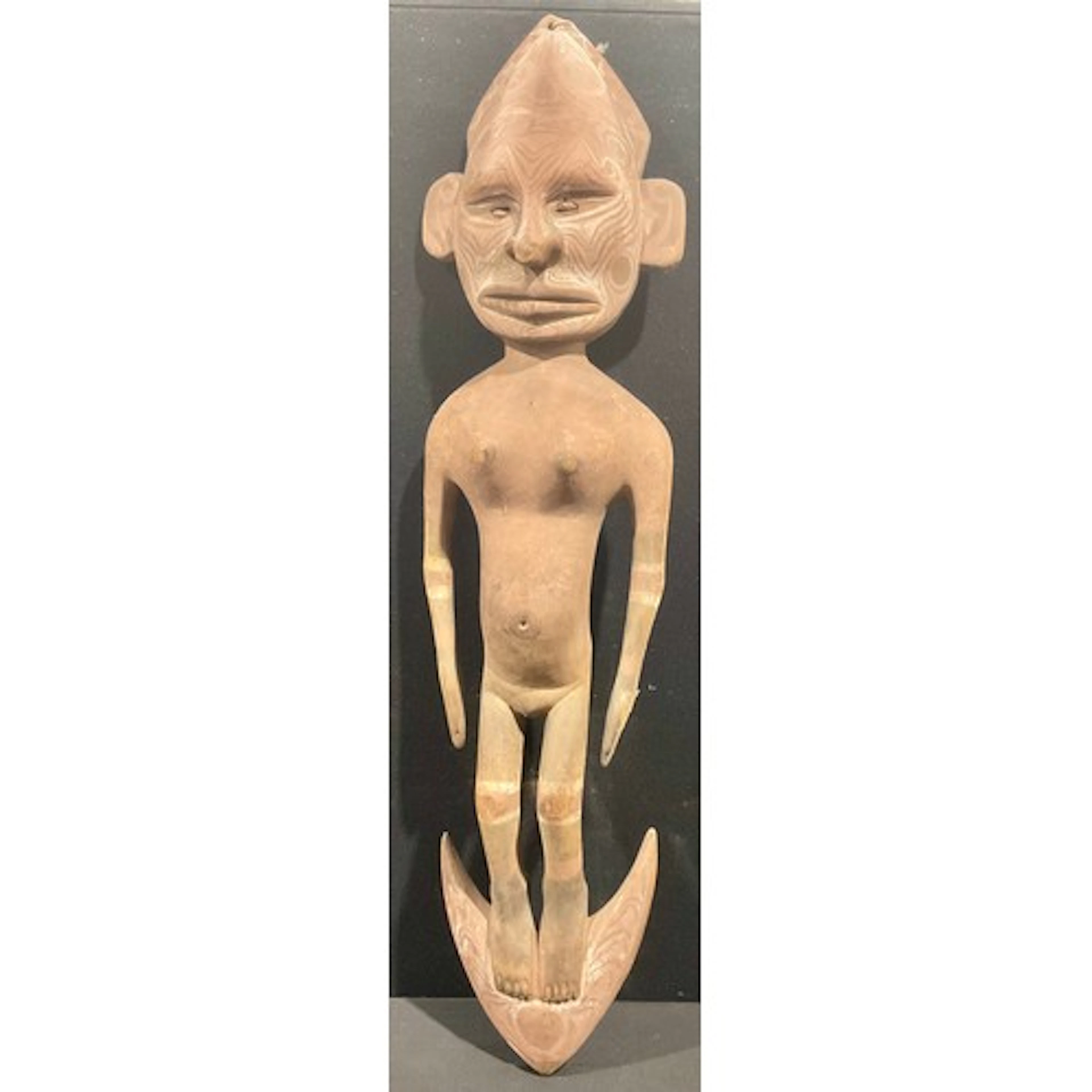 Tribal Art - a West African softwood ancestor figure, cowrie...