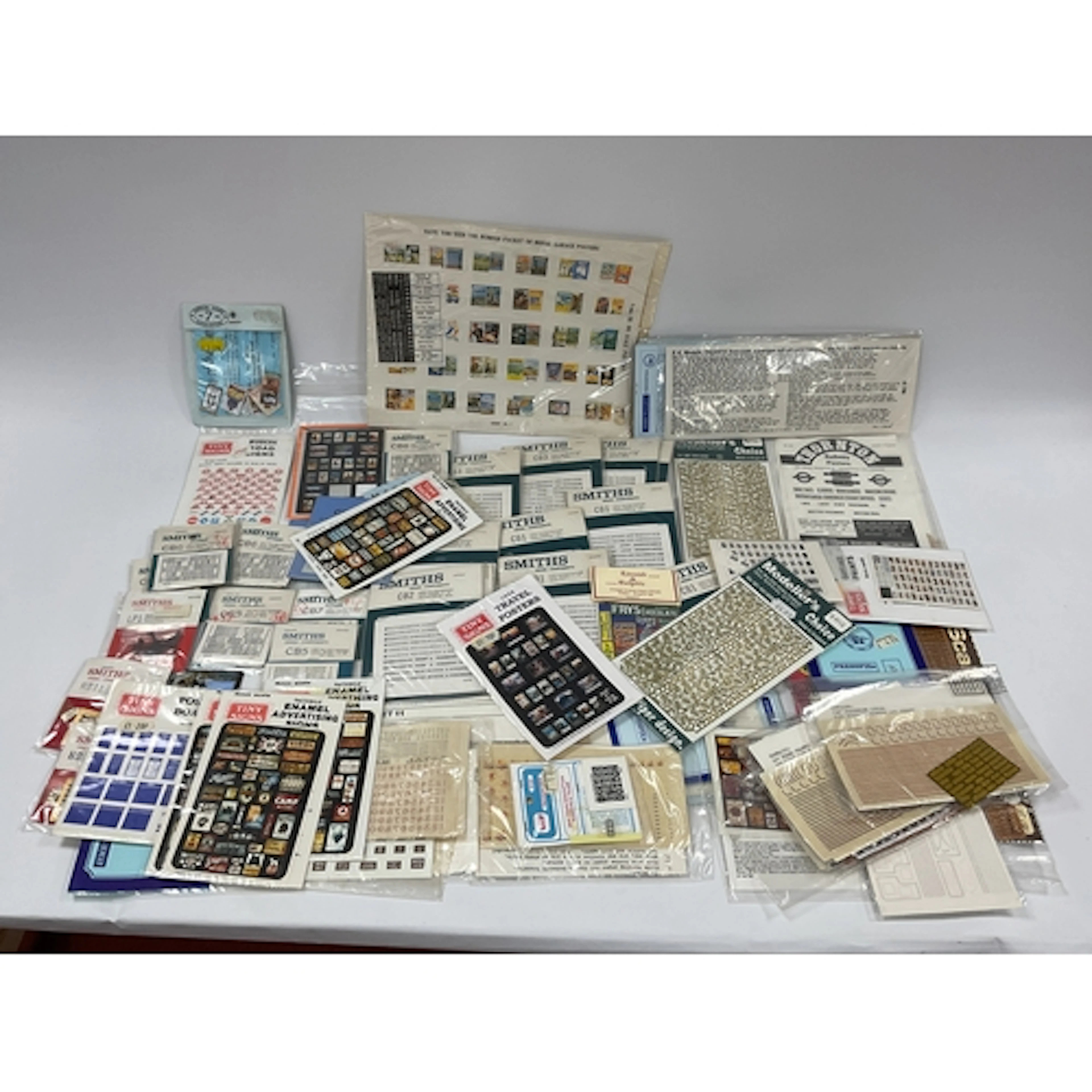 A quantity of 4mm scale signs and transfers by Smiths, HMRS,...