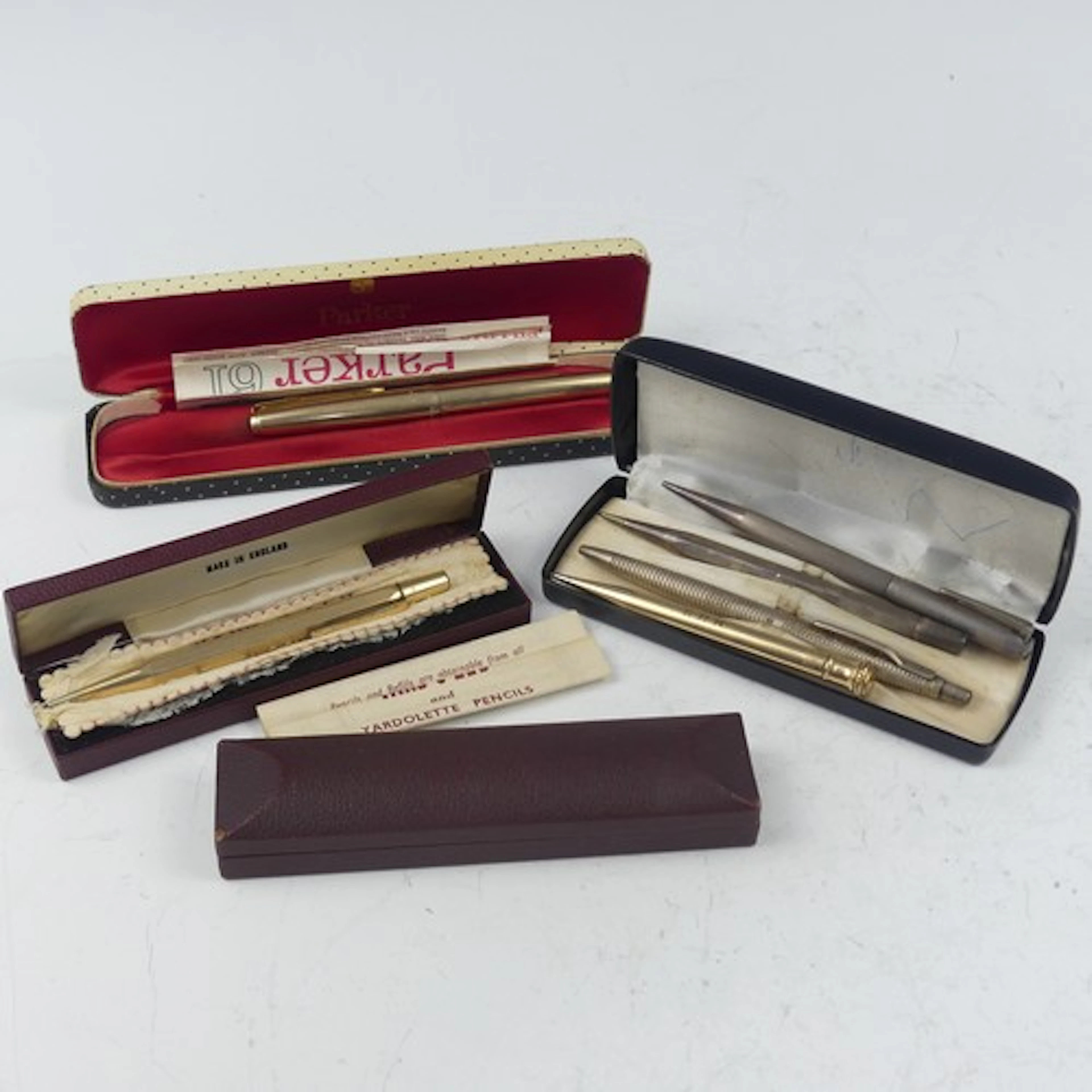 A gold plated Parker 61 Fountain Pen, in presentation case, ...