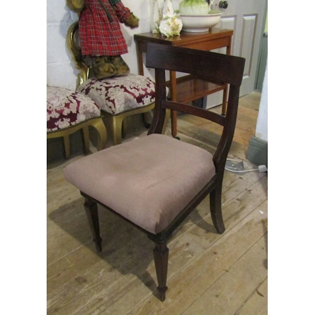 William IV Mahogany Side Chair Upholstered Seat