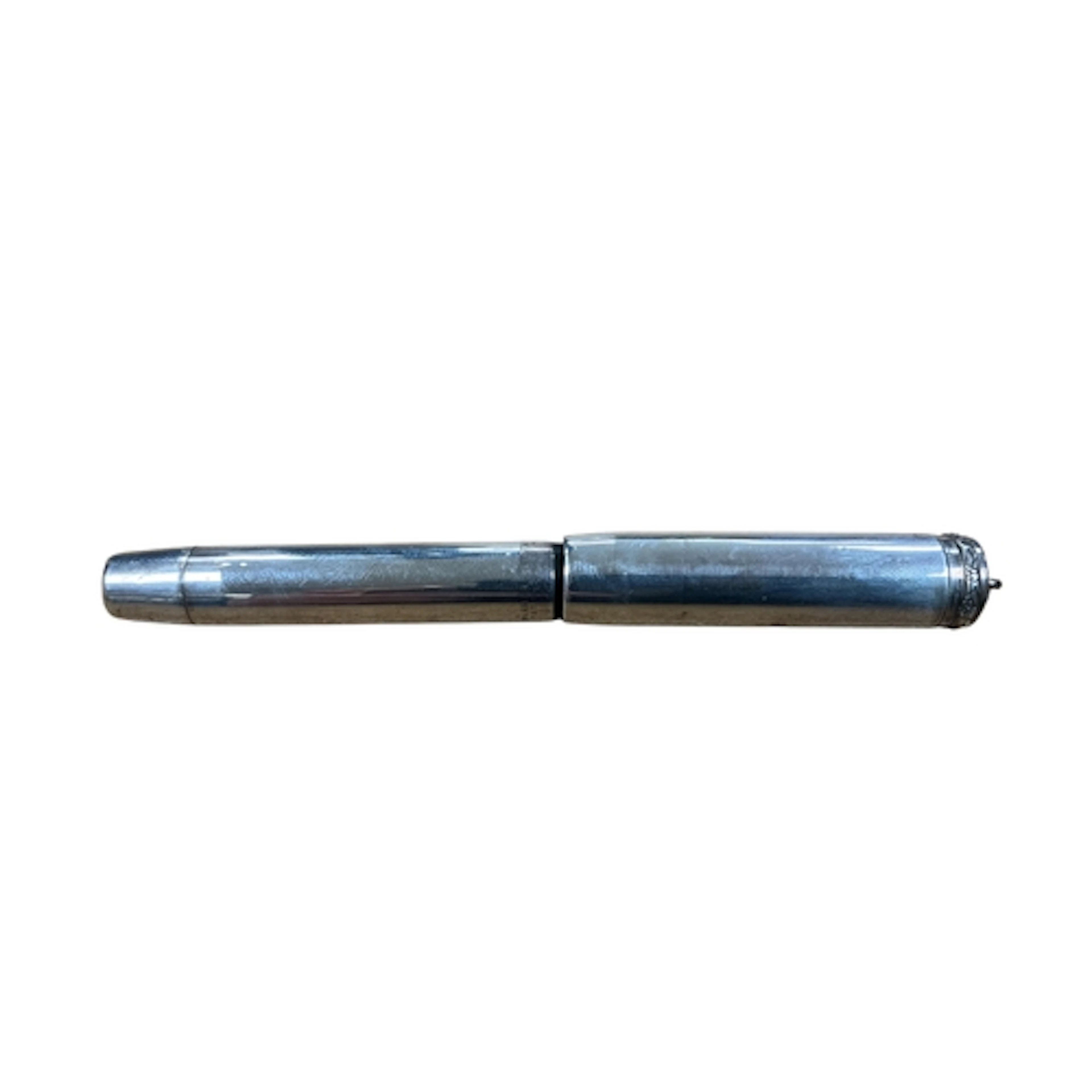 A Parker 'Lucky Curve' Sterling silver ring top button fill ...