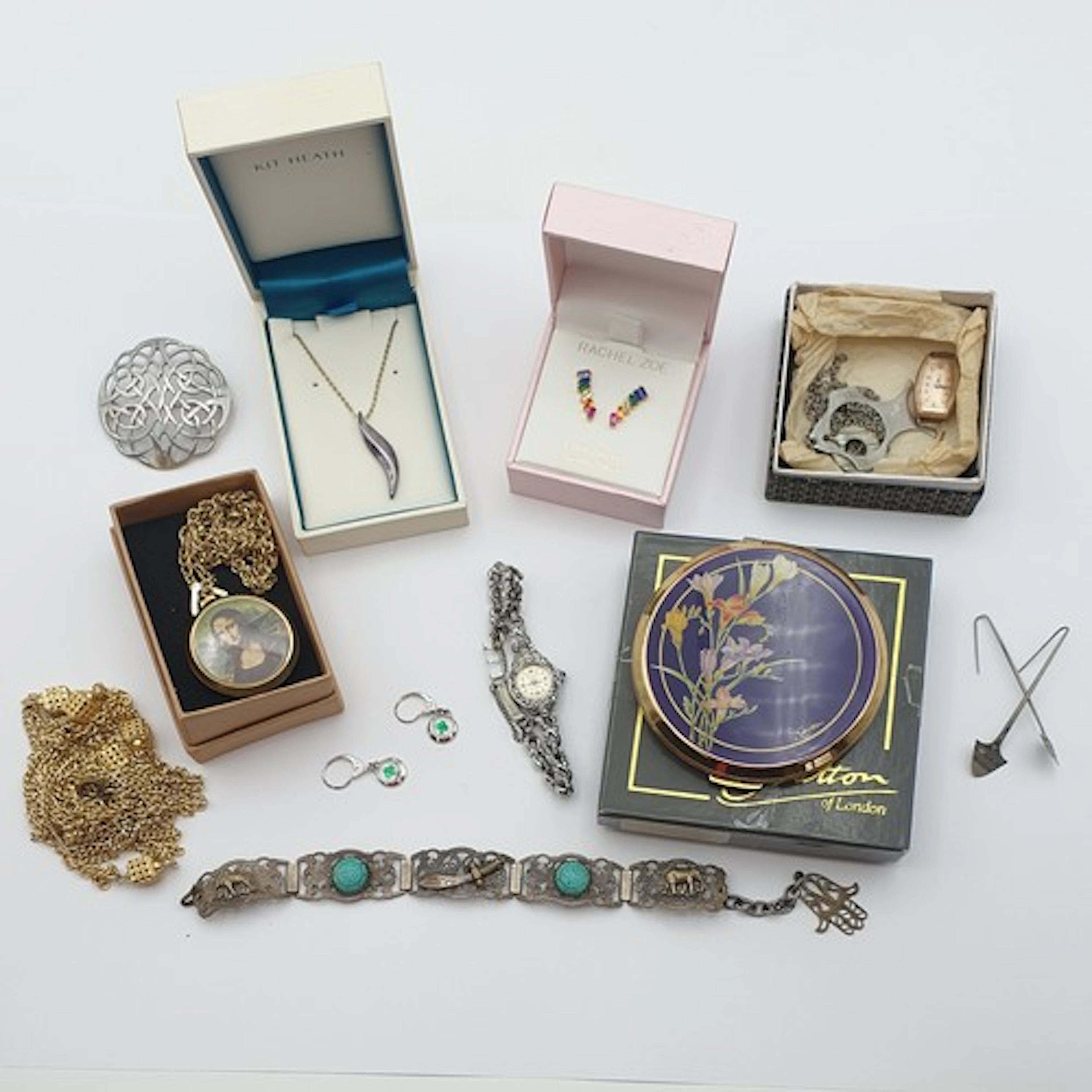 A collection of Costume Jewellery and a Kit Heath Pendant on...