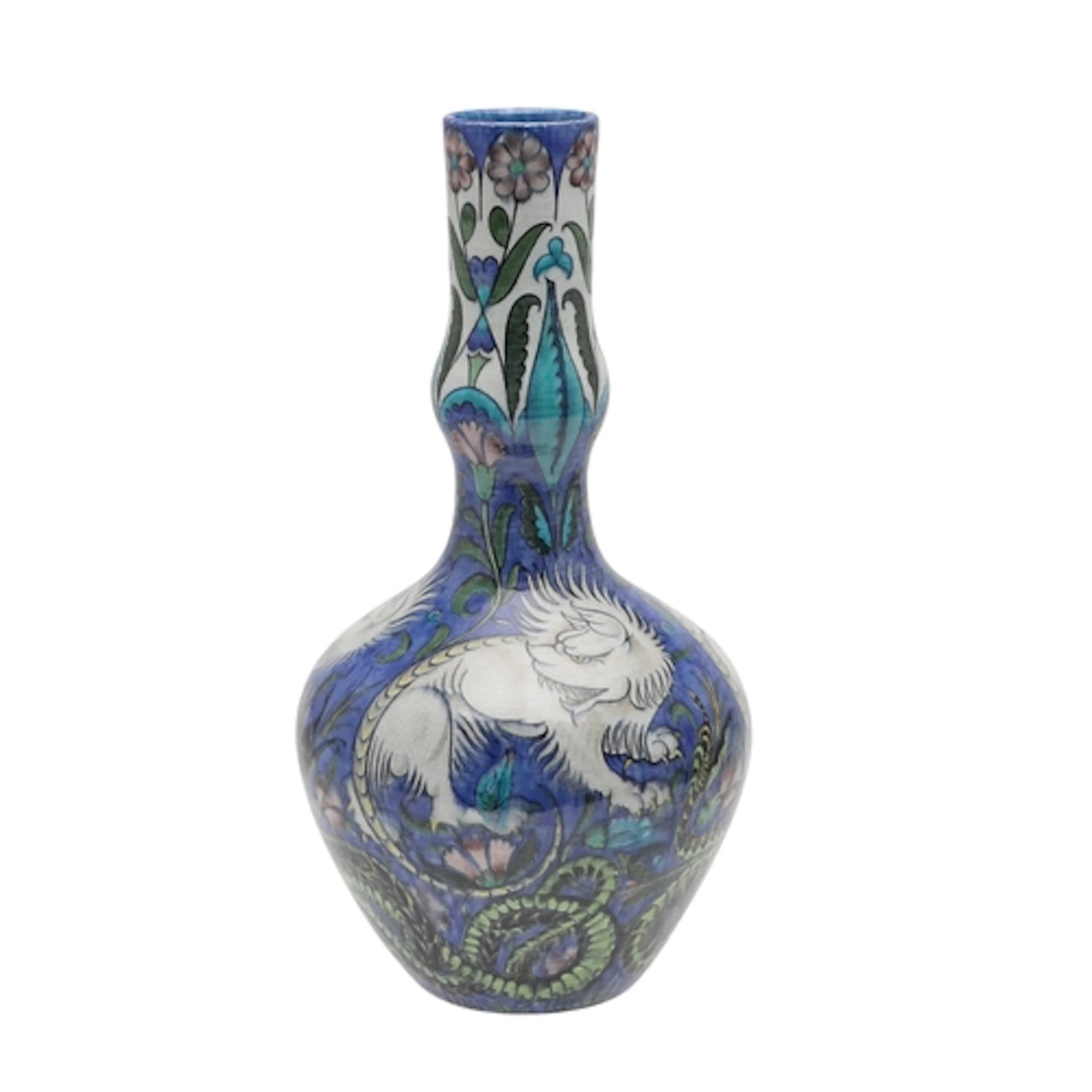 LARGE WILLIAM DE MORGAN PERSIAN VASE - FRED PASSENGER. A lar...