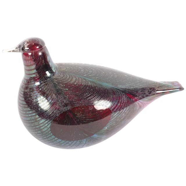 OIVA TOIKKA for NUUTAJARVI/LITTALA - an Art glass pheasant, ...