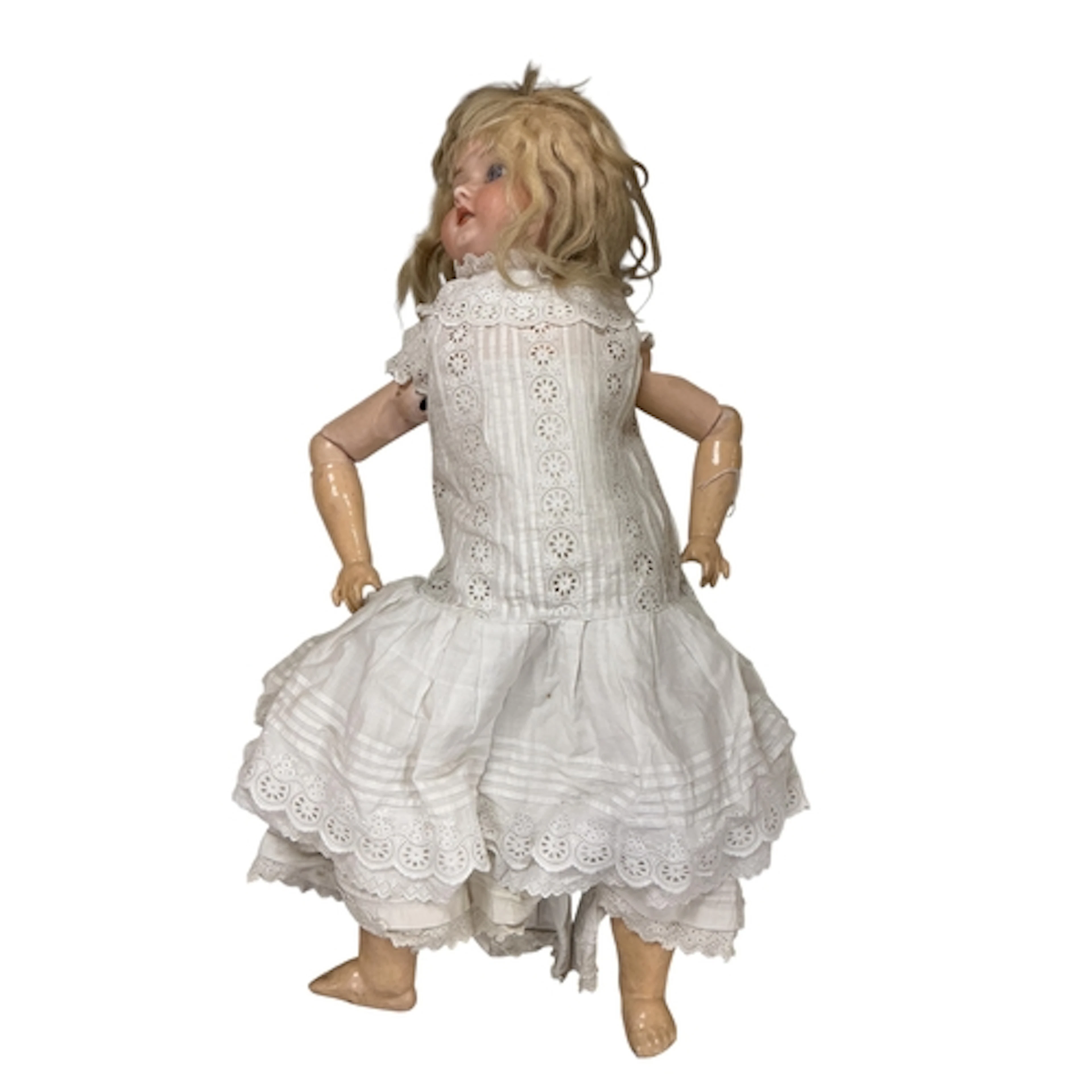 An Armand Marseille bisque head 390 doll, approximately 60cm...