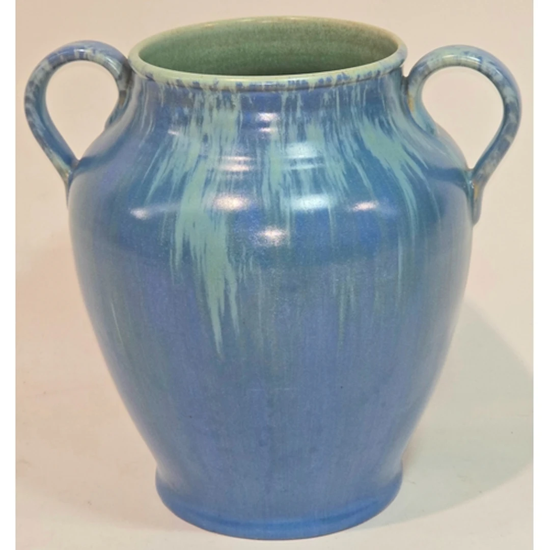 Poole Pottery Carter Stabler Adams twin handled Sylvan vase ...