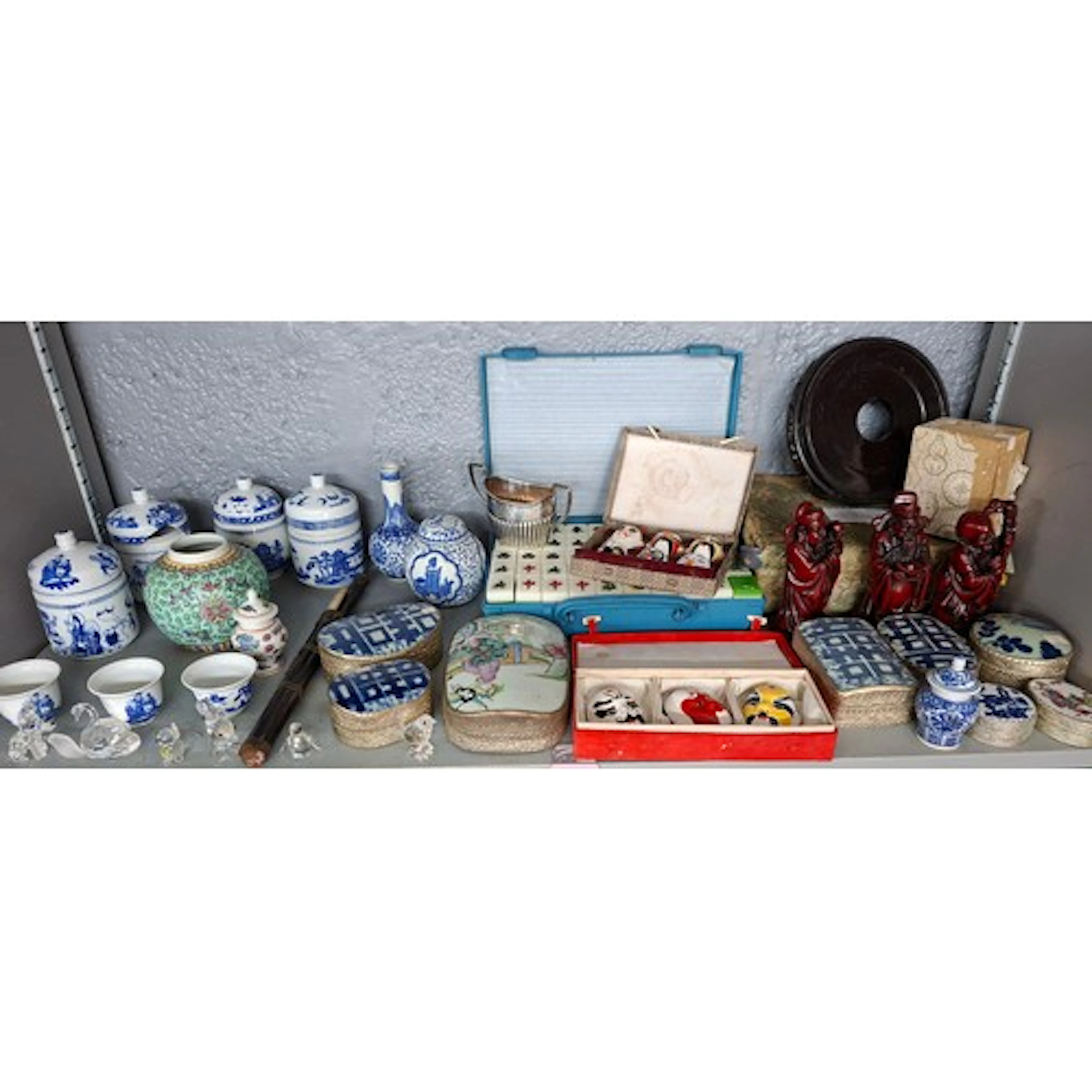 Mixed Oriental and other collectables to include Asian white...