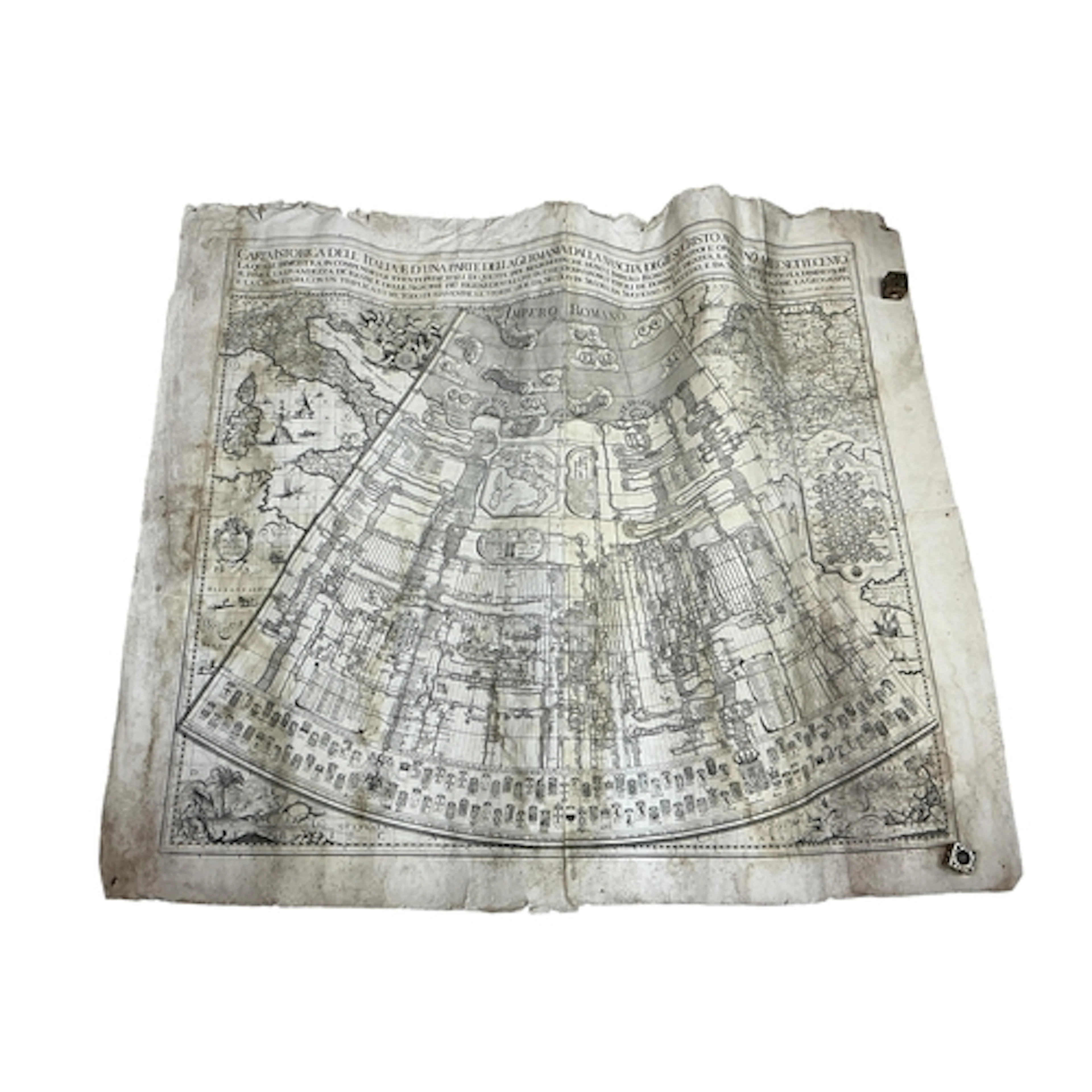 Martignoni, Girolamo Andrea. two large linen backed engraved...