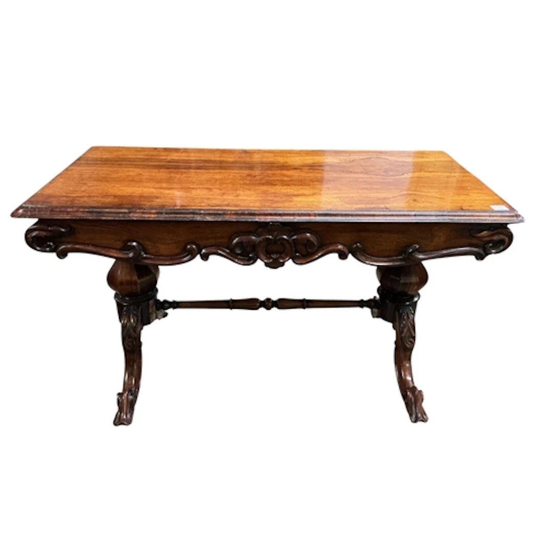 An early Victorian rosewood centre table, width 133cm, depth...