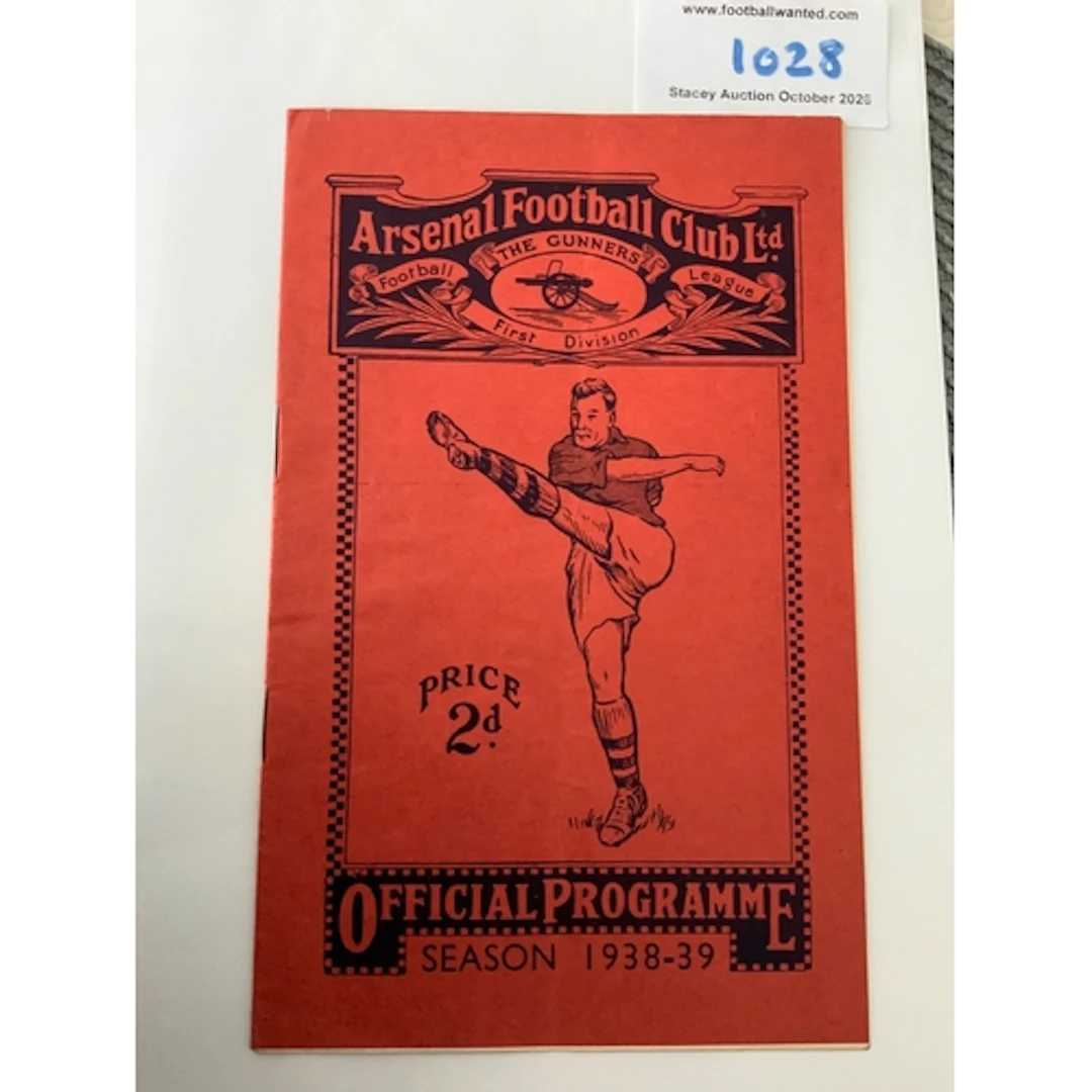 38/39 Arsenal v Chelsea Football Programme: Excellent condit...