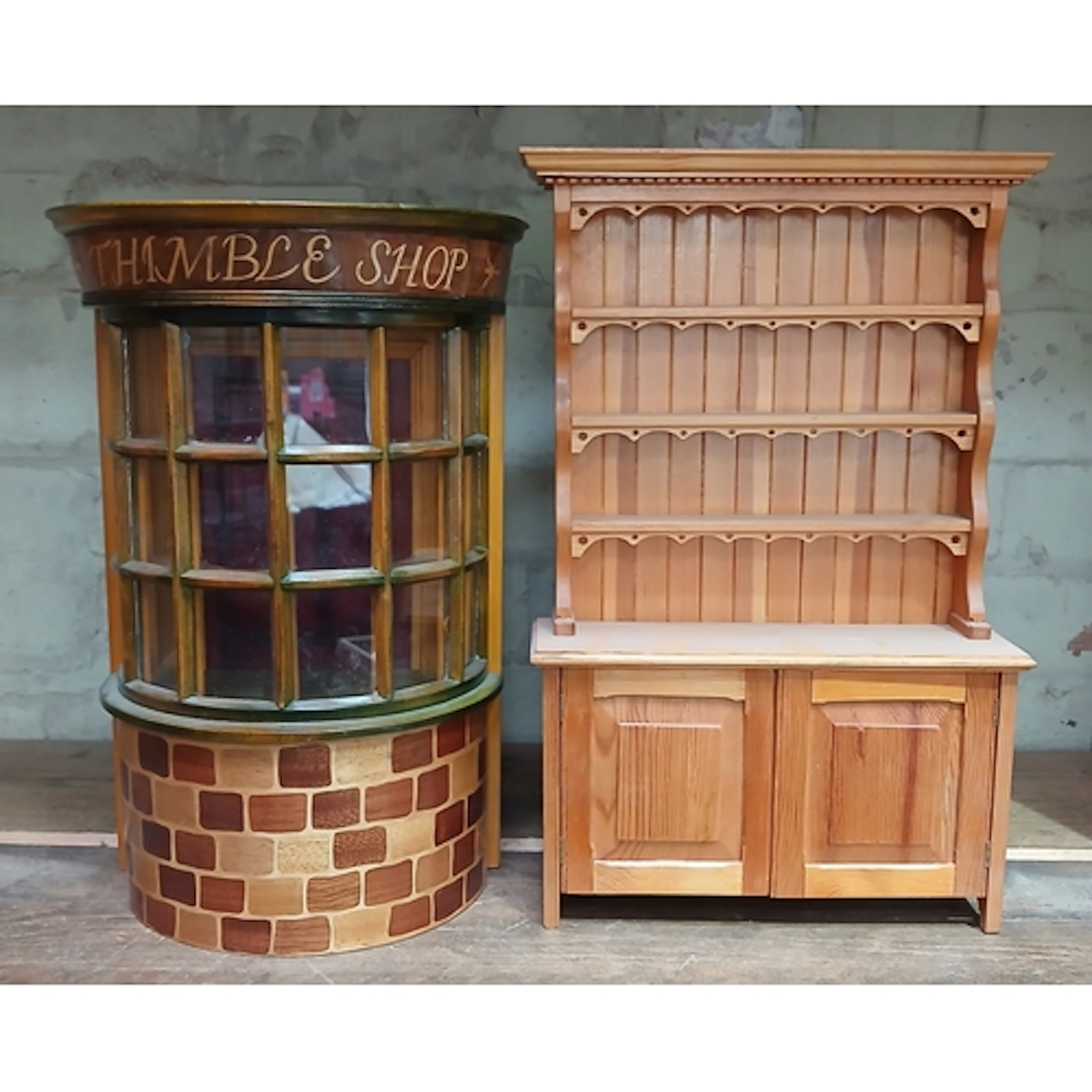 John Southworth Prescott (b1939), "Thimble Shop" and pine dr...
