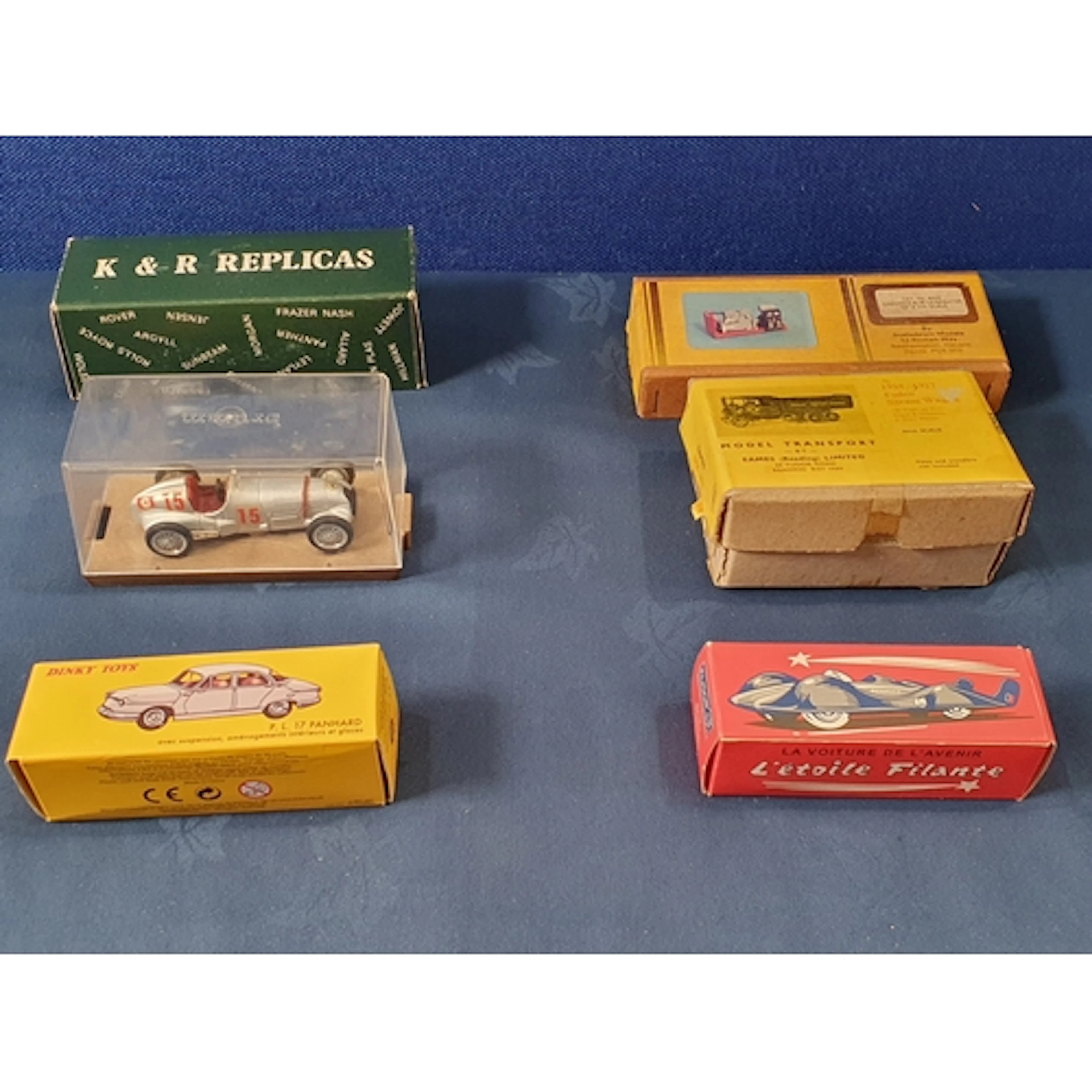 A boxed K&R Replicas white metal Triumph TR3A Kit, Eames whi...