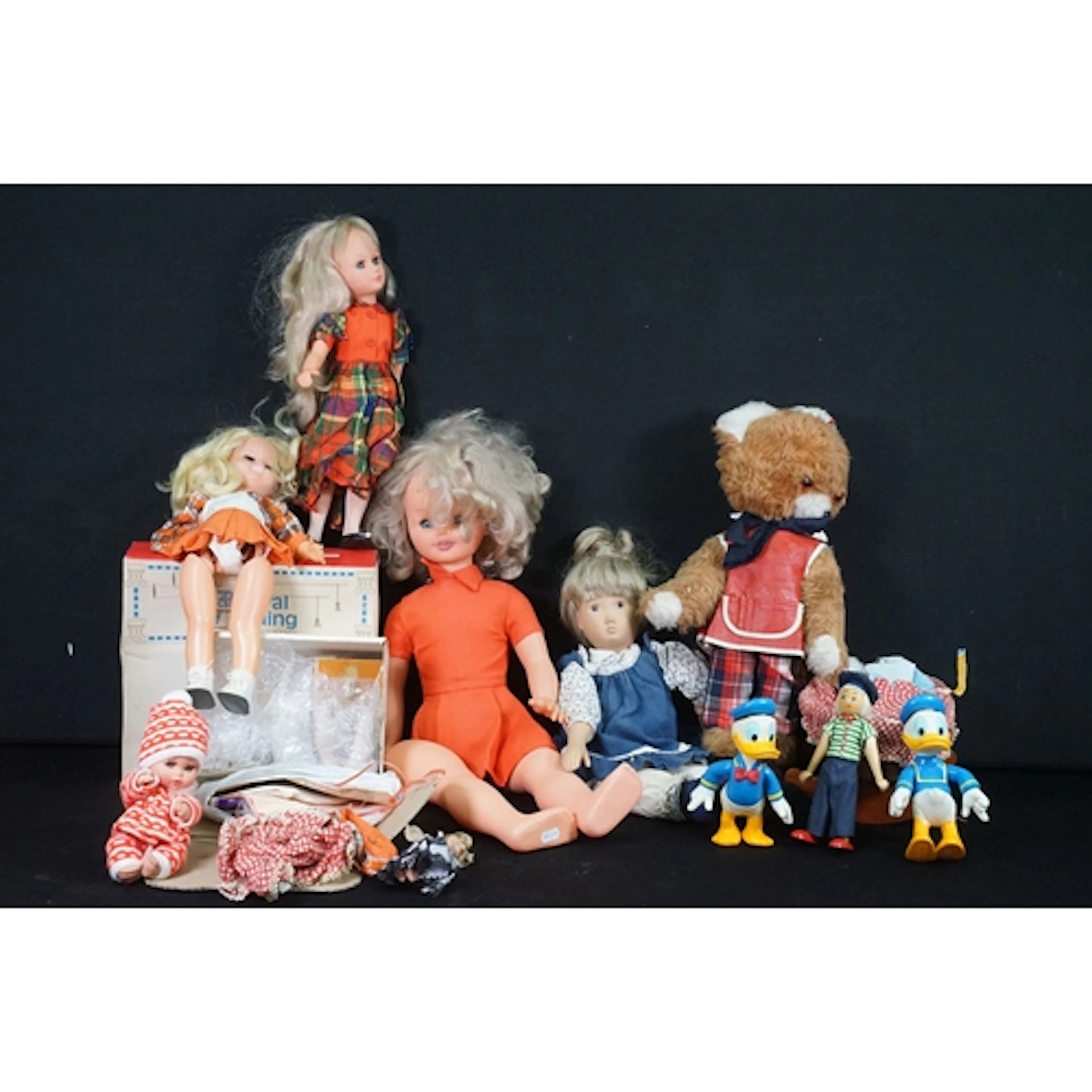 Collection of mixed dolls and related items to include boxed...