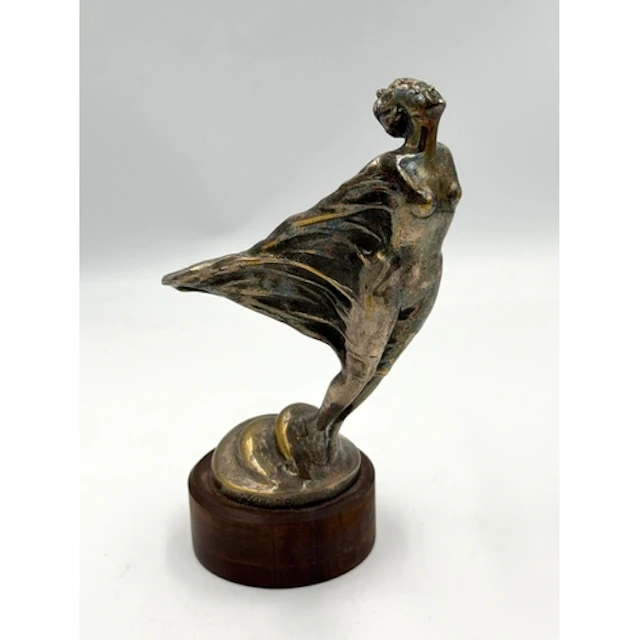 A Spirit of Ecstasy car mascot, signed to base and mounted o...