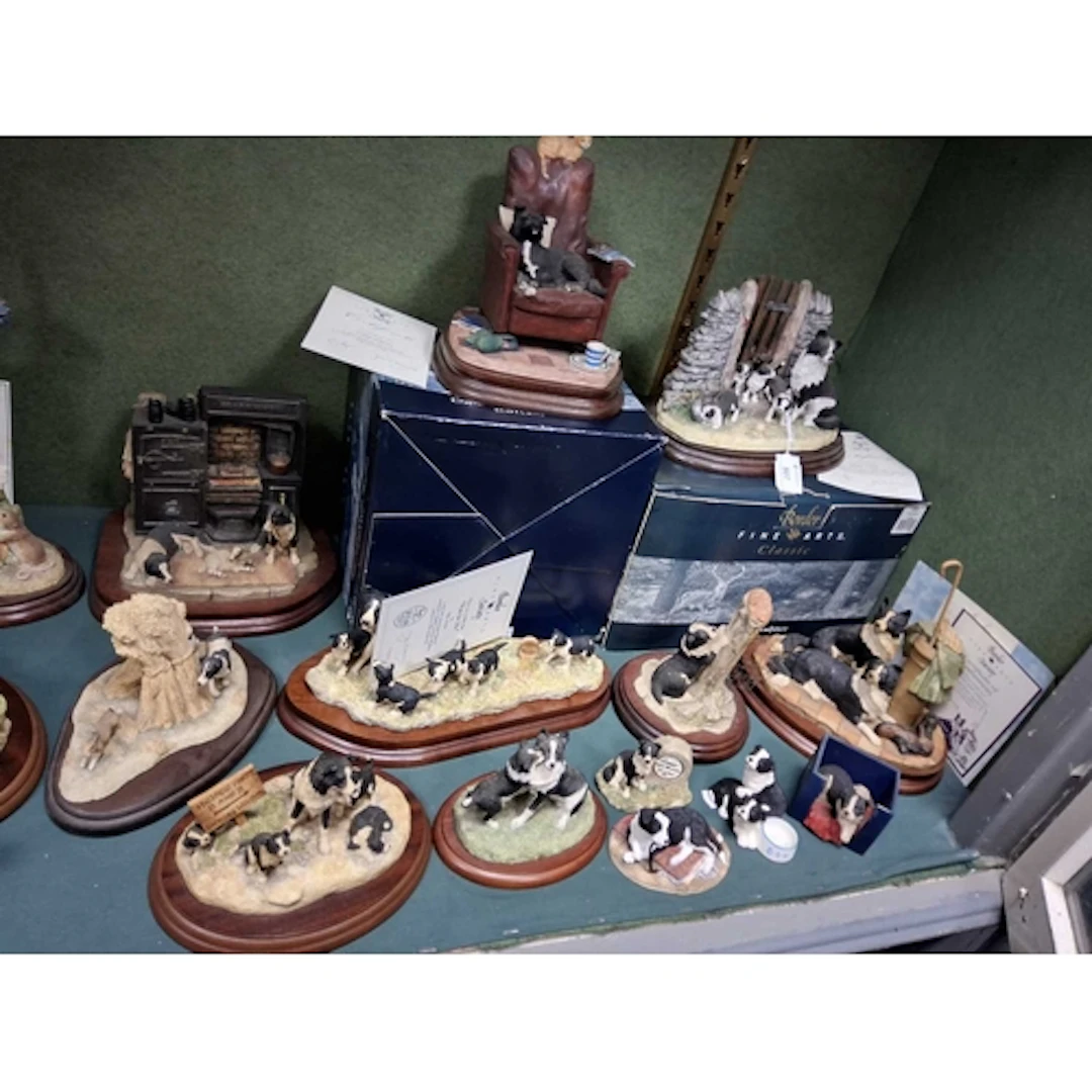 A GROUP OF BORDER FINE ARTS SHEEPDOG SCULPTURES, to include ...
