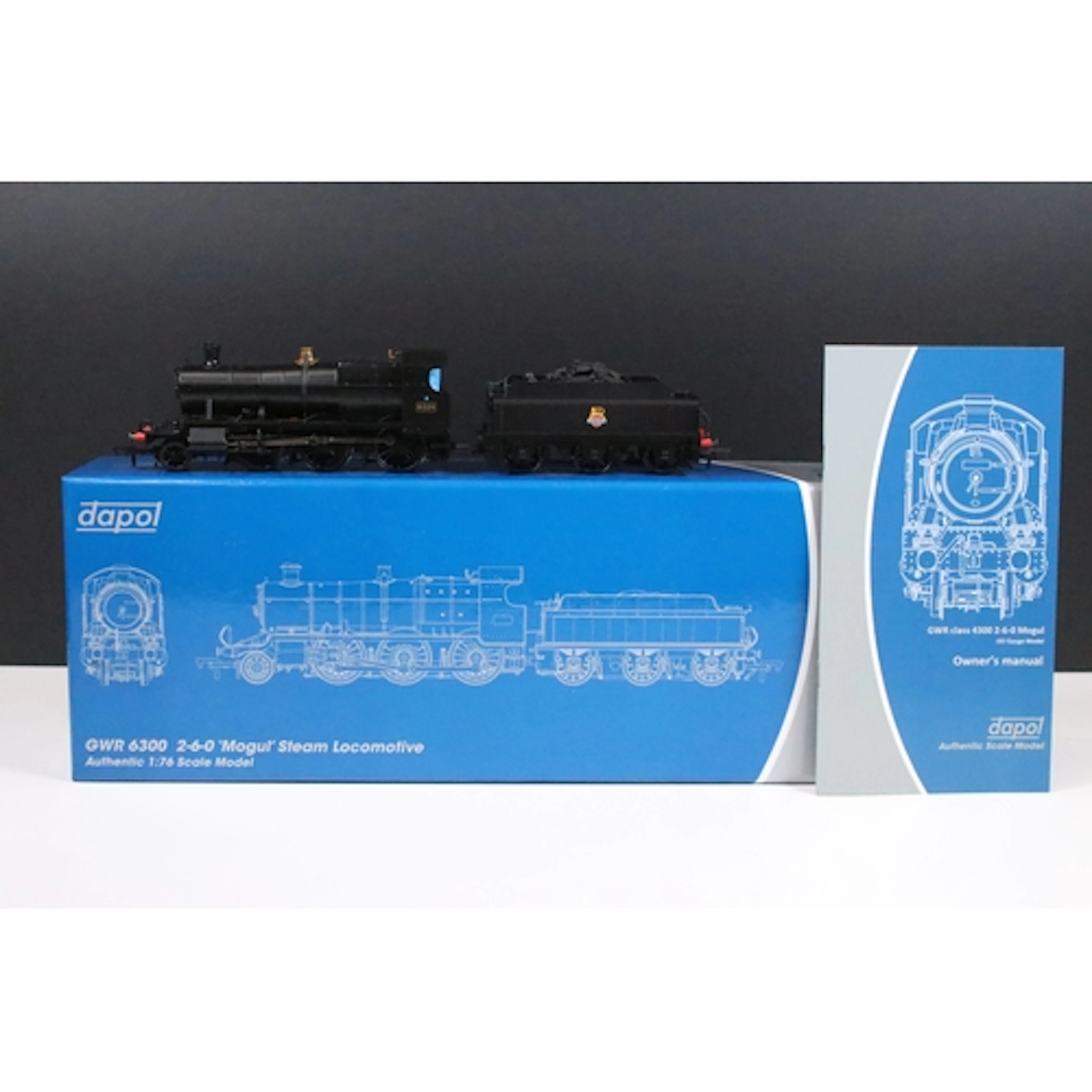 Boxed Dapol OO gauge 4S-043-004 2-6-0 Mogul 6324 Black e/cre...