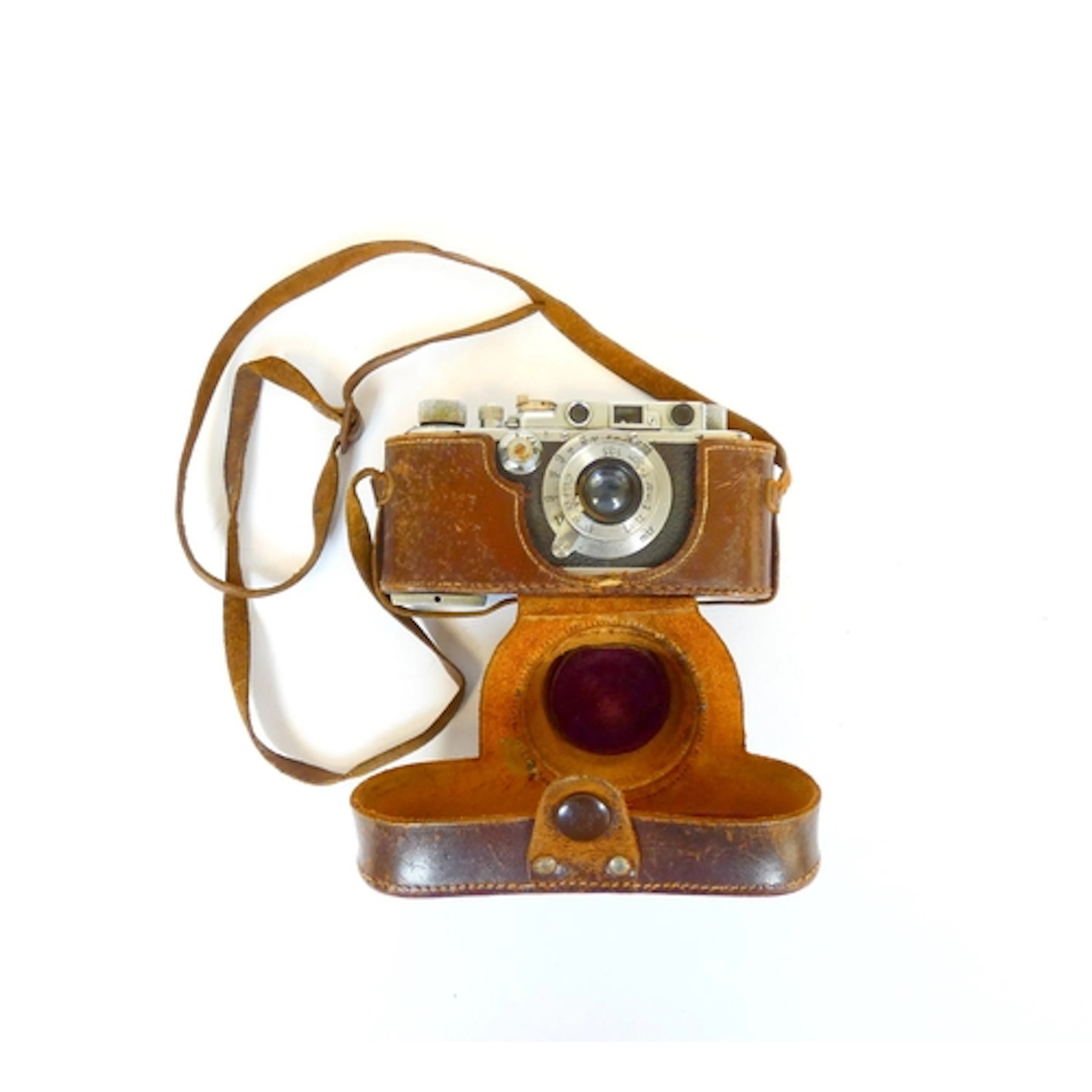 Leica. A 1930s Leica III model 35mm film camera with a Leitz...