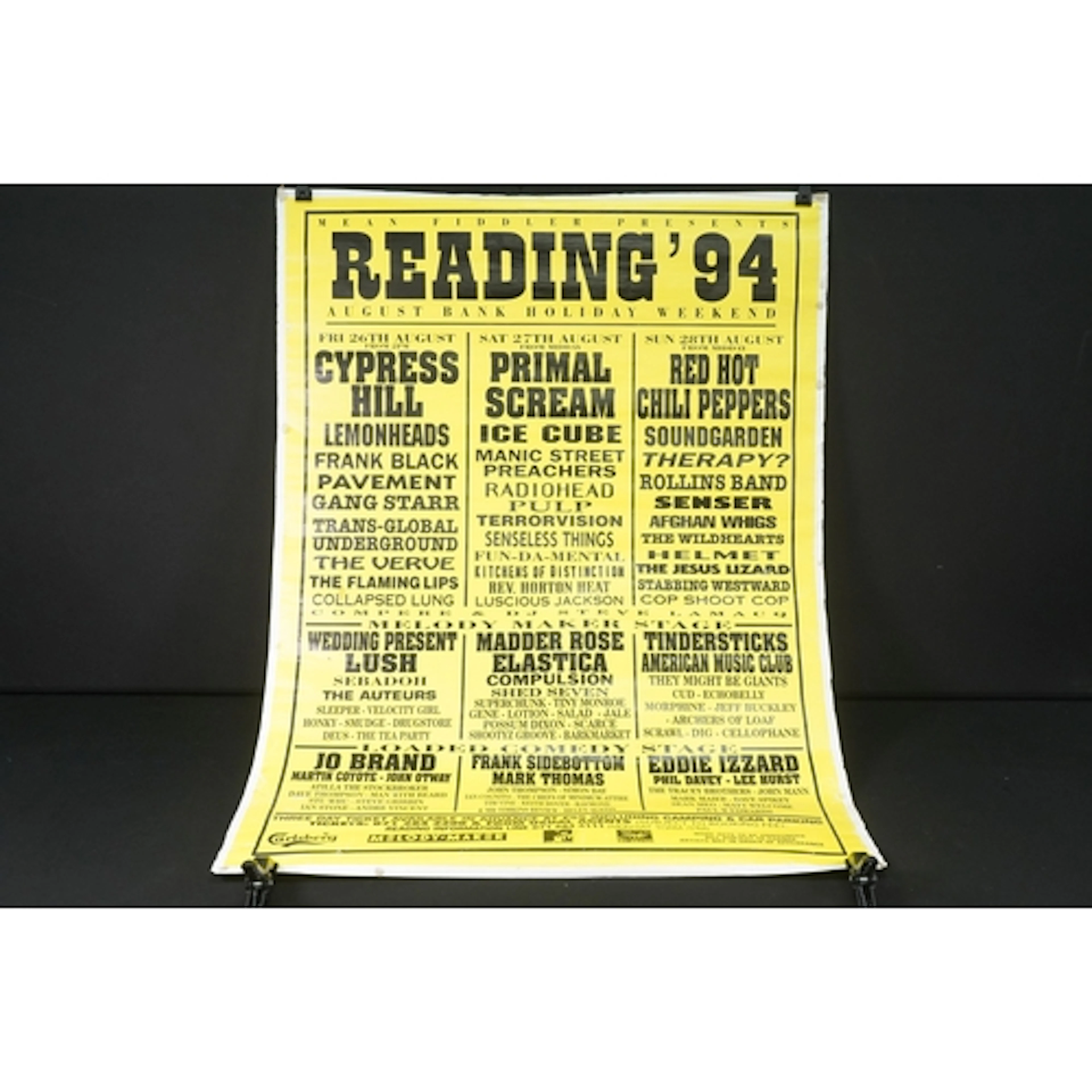 Memorabilia - Reading 1994 poster featuring Red Hot Chili Pe...