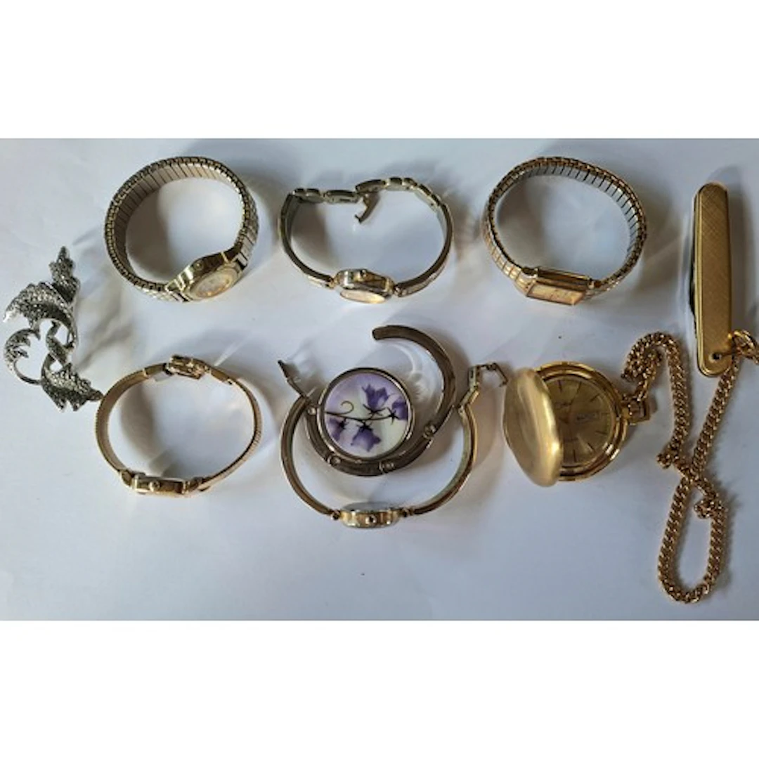 A late 20th Century cased Colibri gold tone pocket watch wit...