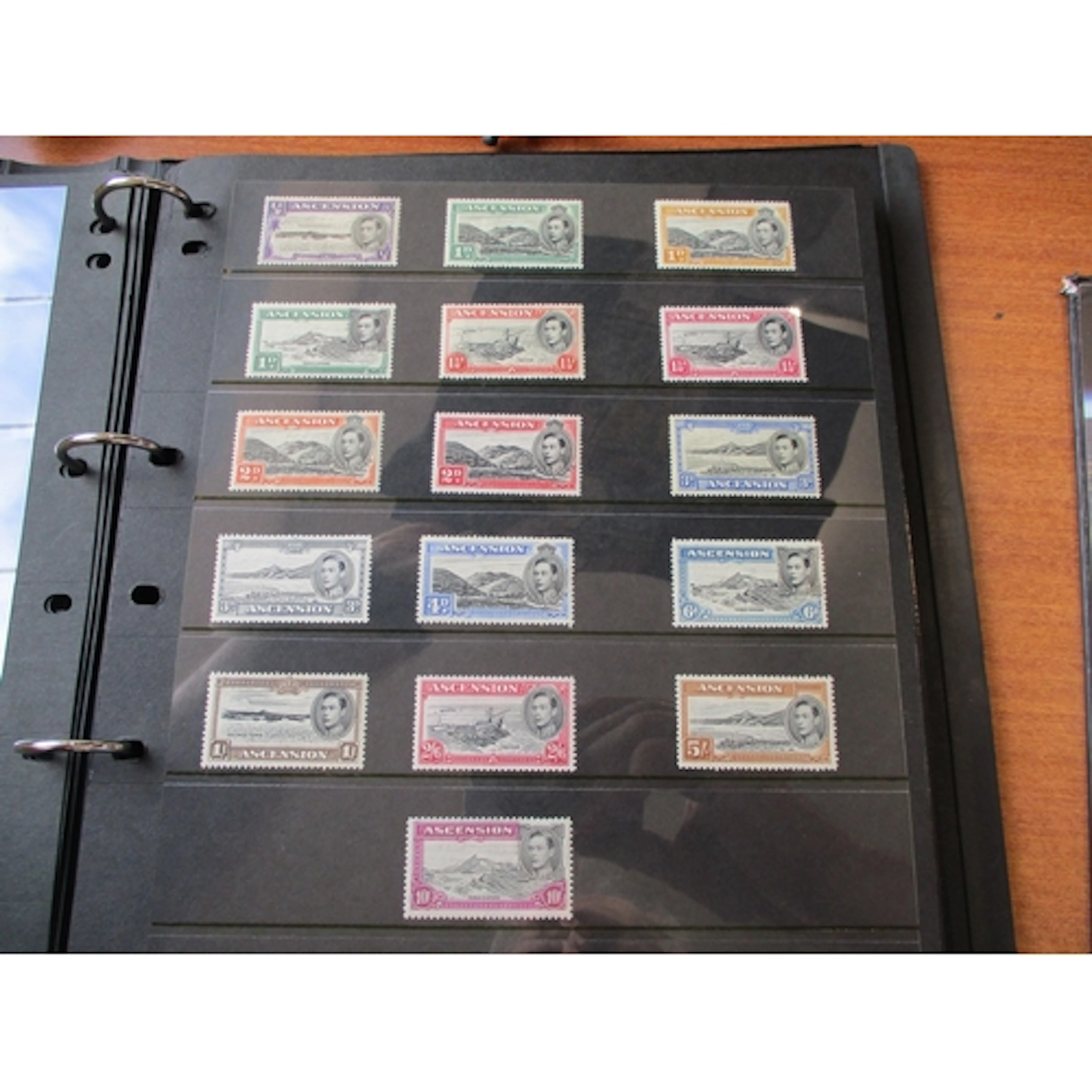 BC, A-Z, KGVI-QEII, M, in 5 ring binders and stock pages inc...