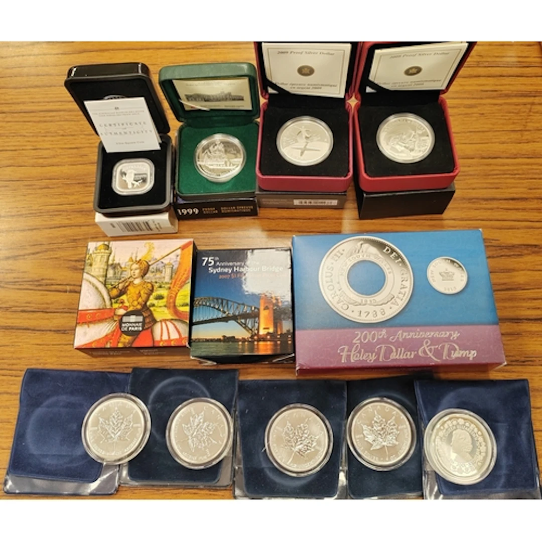 Collection of boxed silver proofs FDC, includes Australia 20...