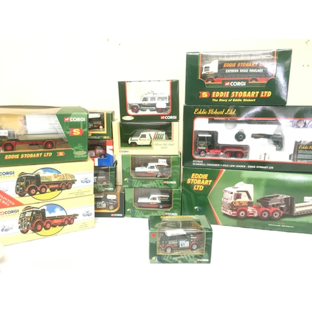 A Collection Of Corgi Eddie Stobart Diecast Including A 2001...