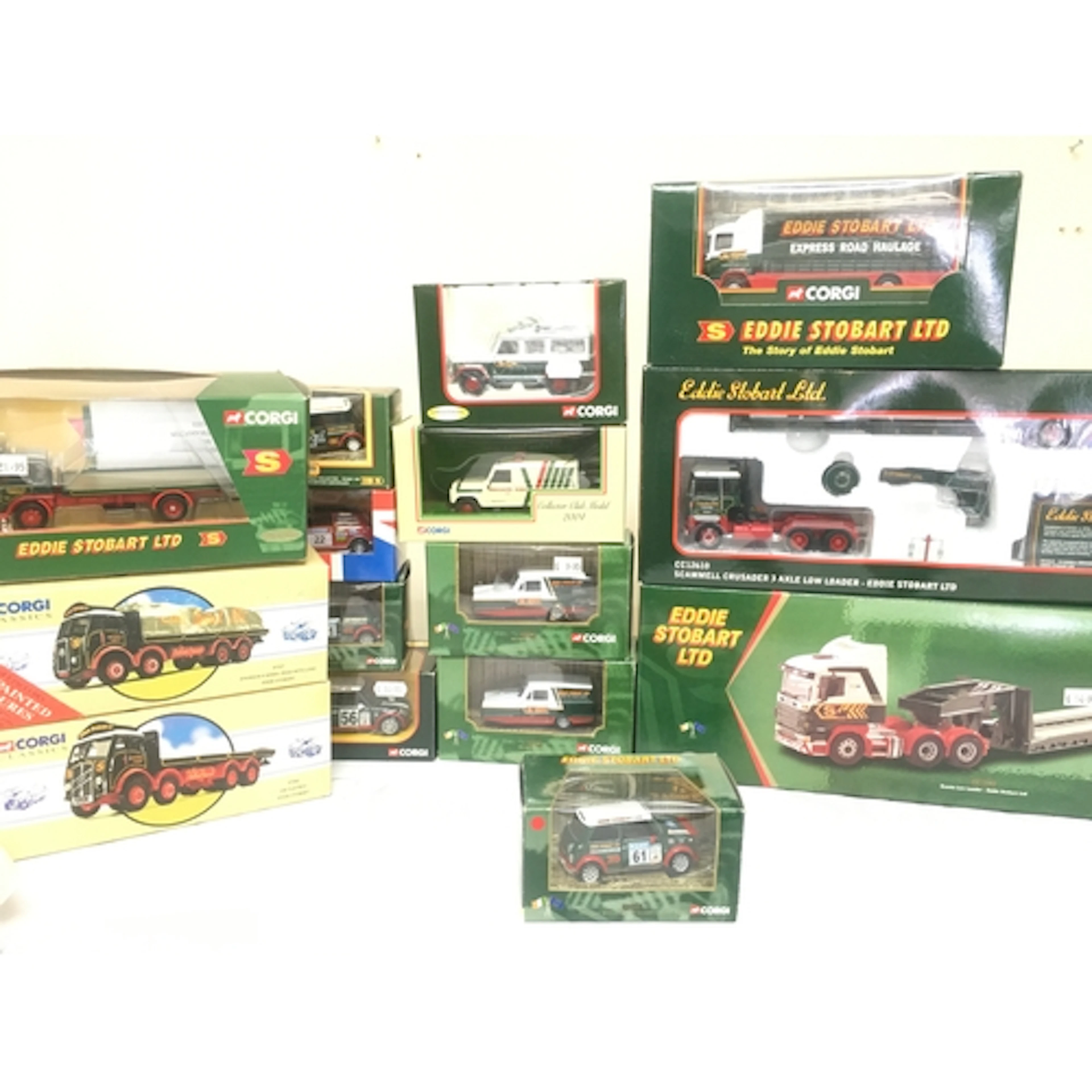 A Collection Of Corgi Eddie Stobart Diecast Including A 2001...