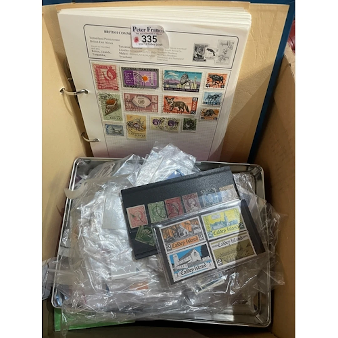 All World selection of stamps in stockbooks, album, in vario...