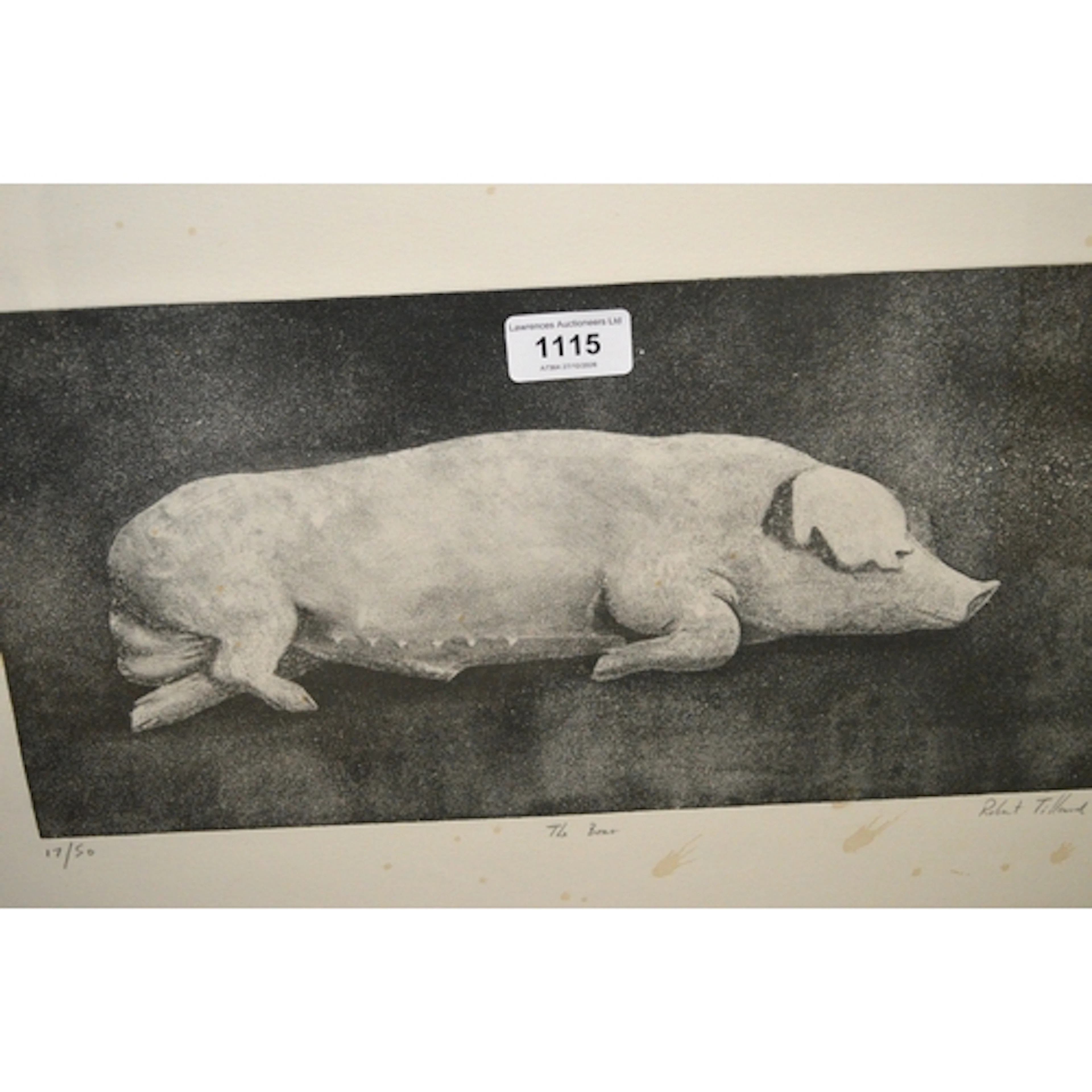 Robert Tilleard, two Limited Edition etchings, titled ' The ...