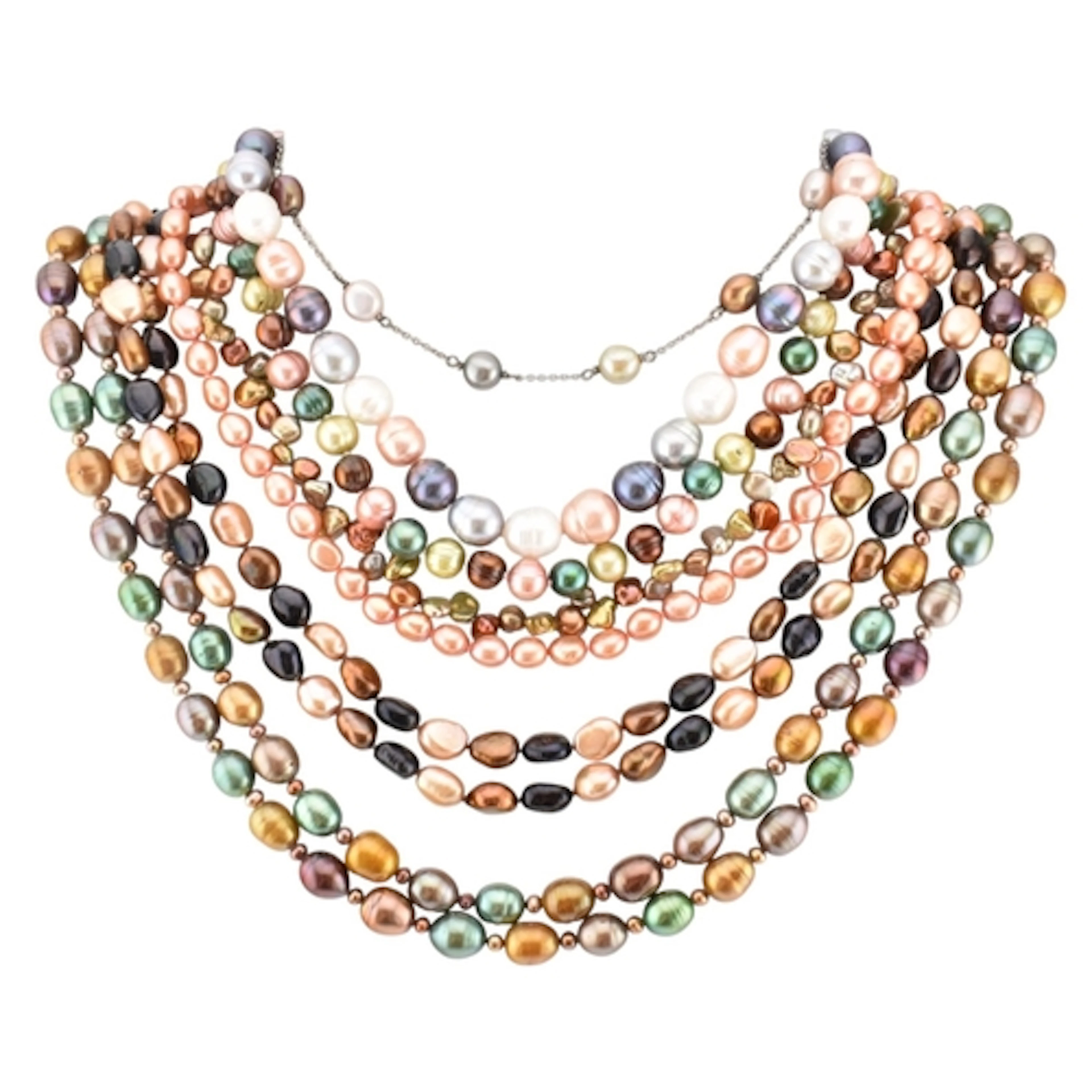 A selection of Honora freshwater cultured pearl necklaces an...