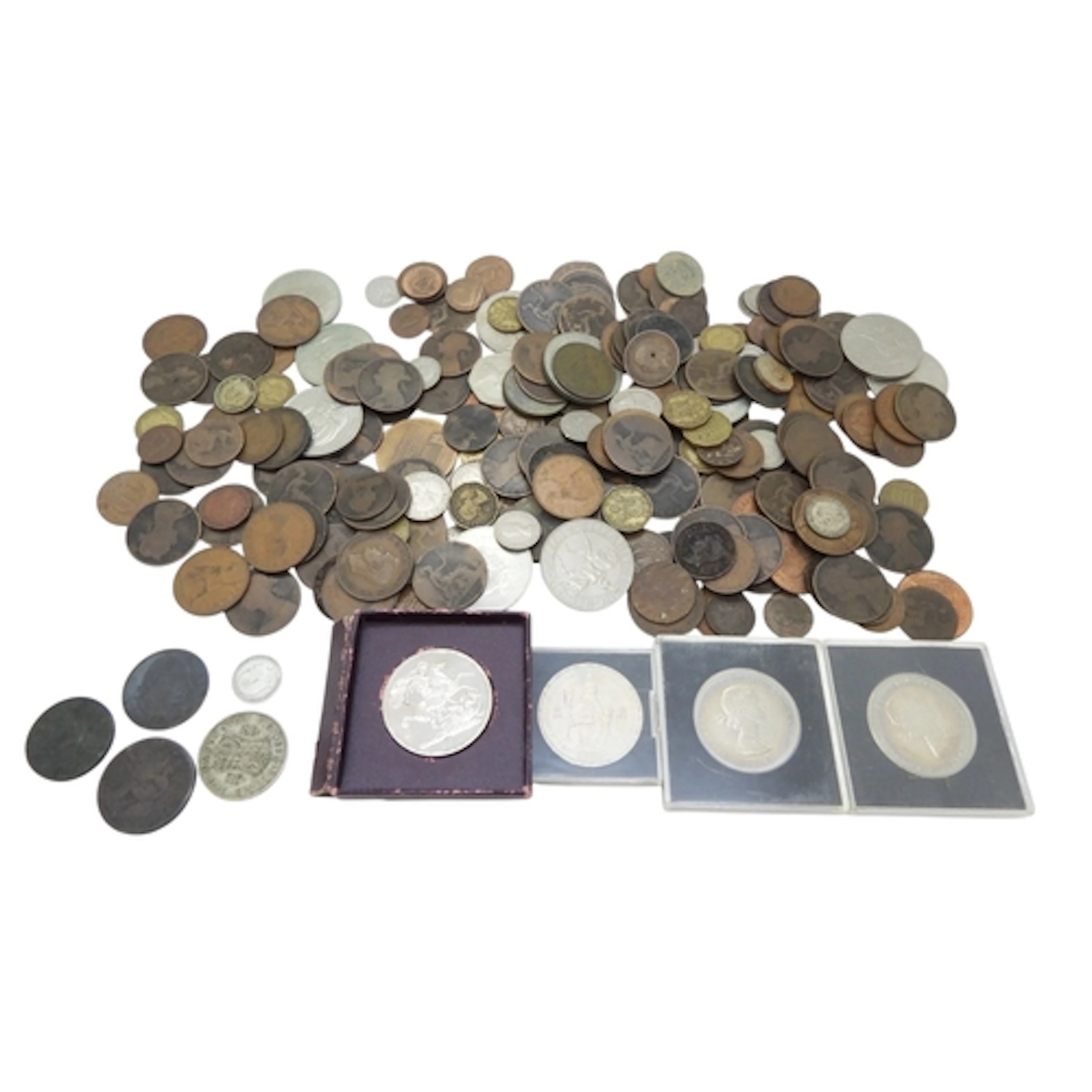 Great Britain coins to include George III ½ Penn...